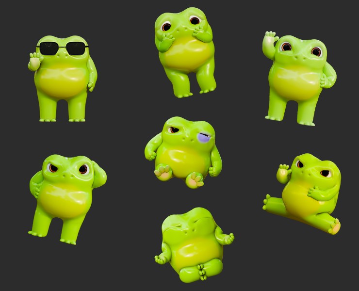 Маленький лягушонок Бульк — Иллюстрация, Маркетинг на Dprofile