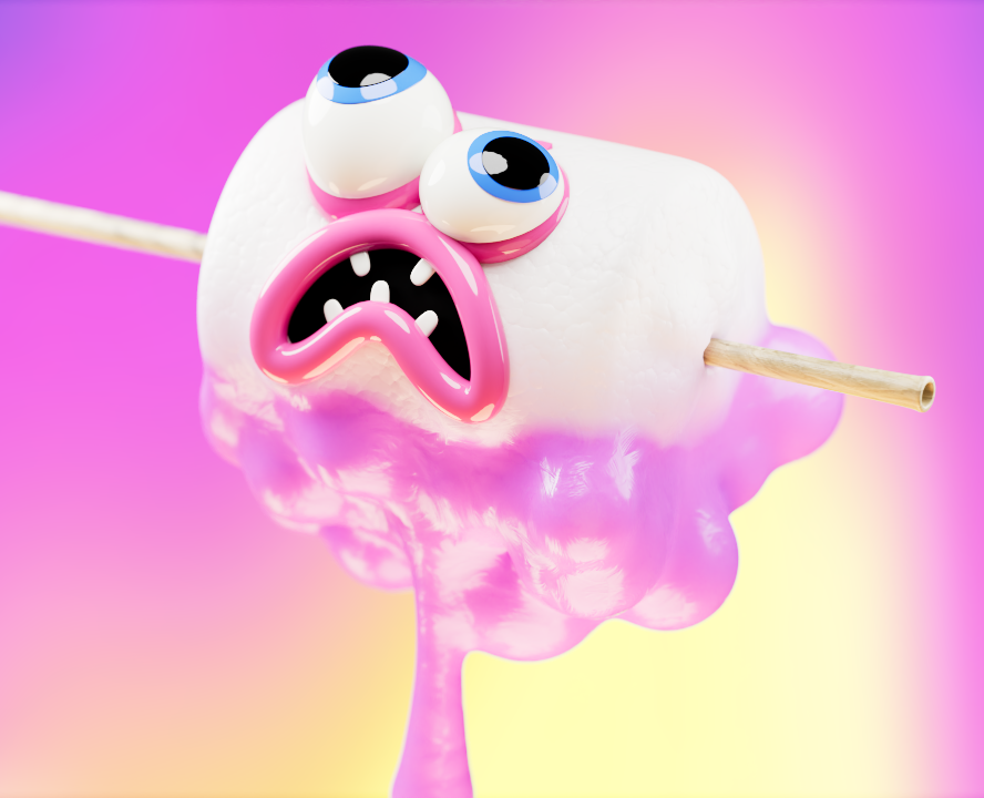Безумная маршмеллоу — Иллюстрация, Анимация на Dprofile