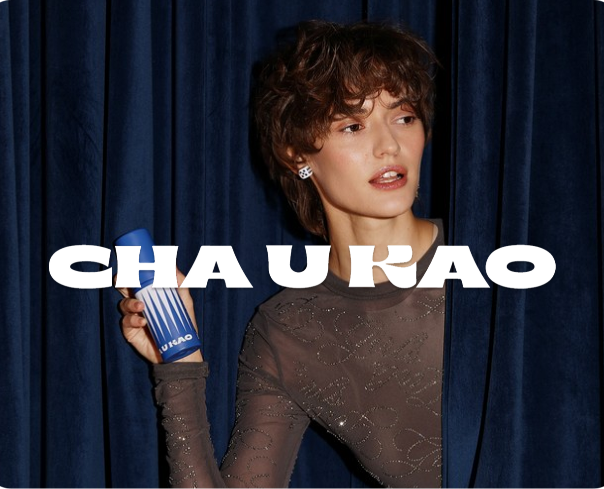 Айдентика Cha o Kao - учебный проект Skillbox на Dprofile