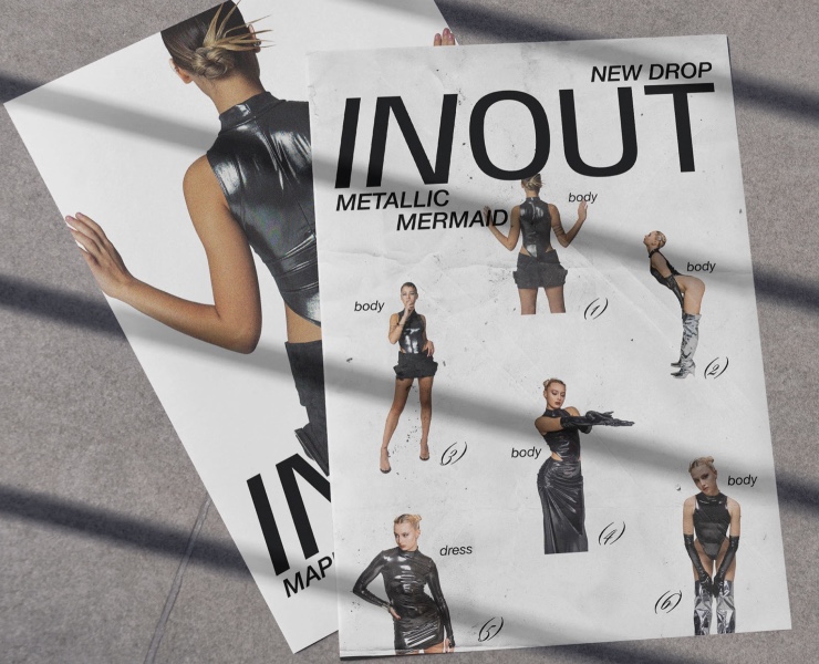 INOUT — концептуальный бренд одежды — Брендинг, Графика на Dprofile