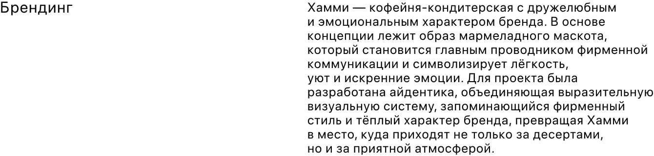 Хамми. Кондитерская и Bubble Tea. Айдентика бренда — Изображение №3 — Брендинг, Графика на Dprofile