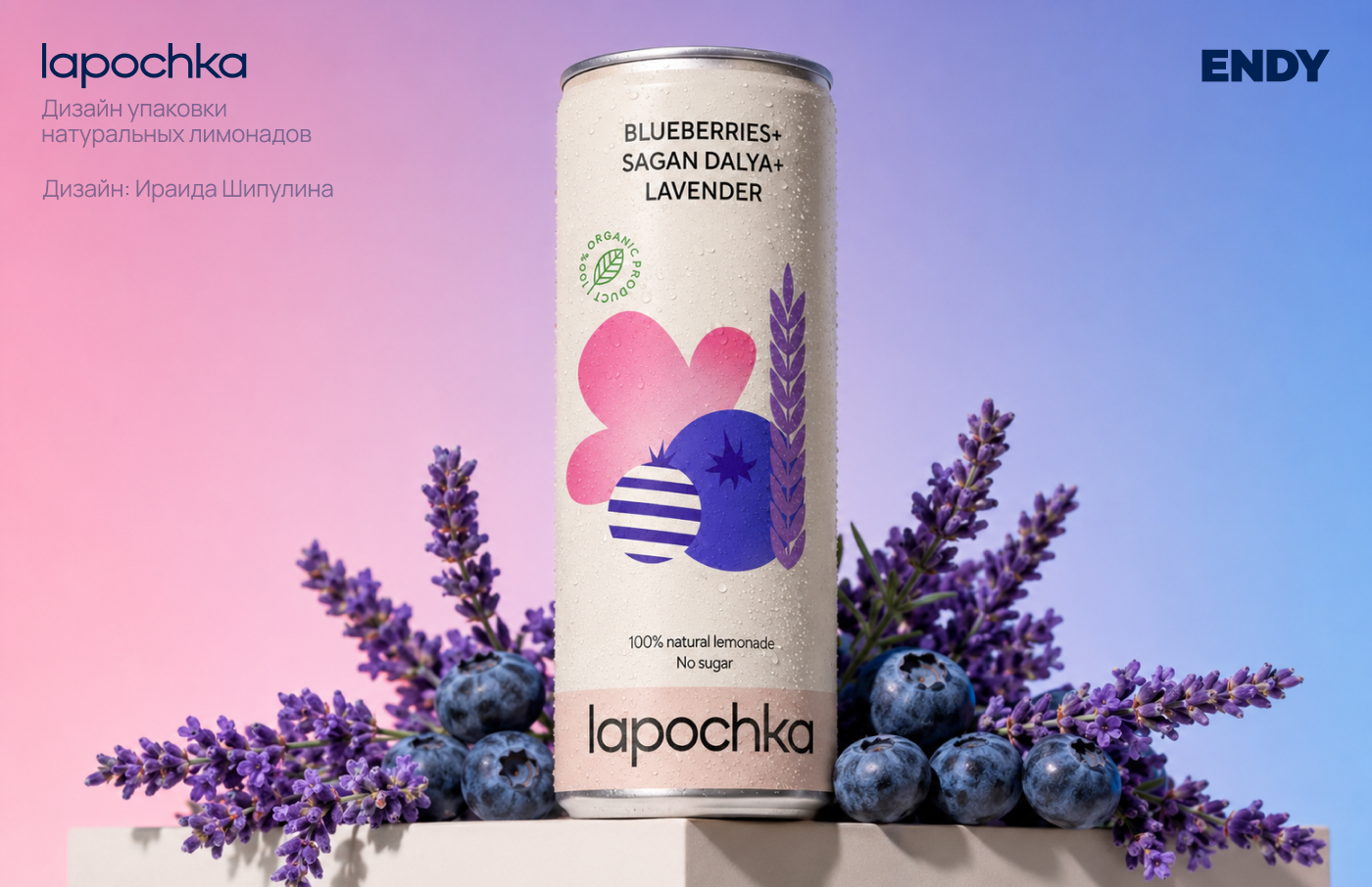 Дизайн упаковки лимонада Lapochka — Изображение №1 — Брендинг, Иллюстрация на Dprofile