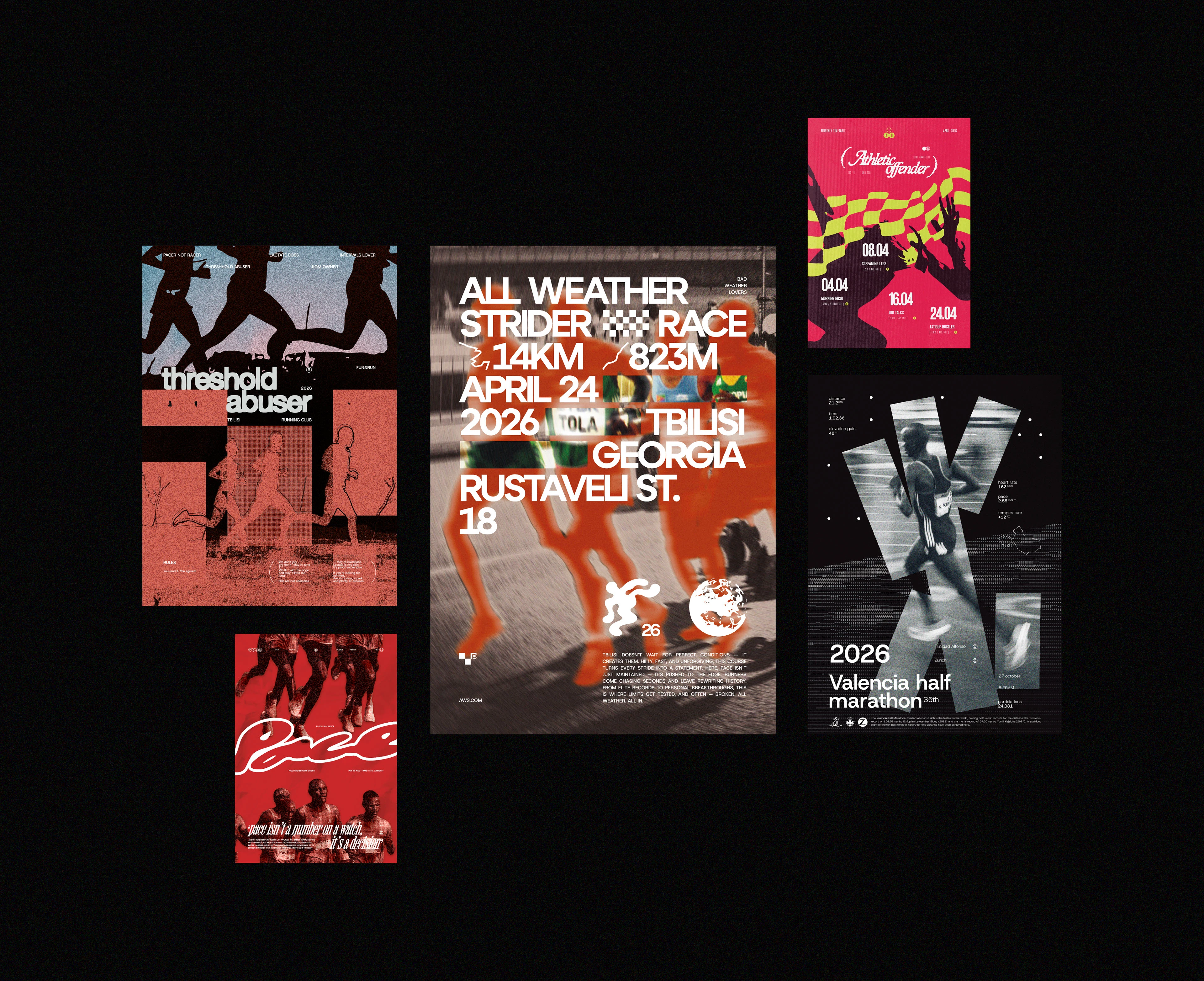 Running posters — Изображение №1 — Брендинг, Графика на Dprofile