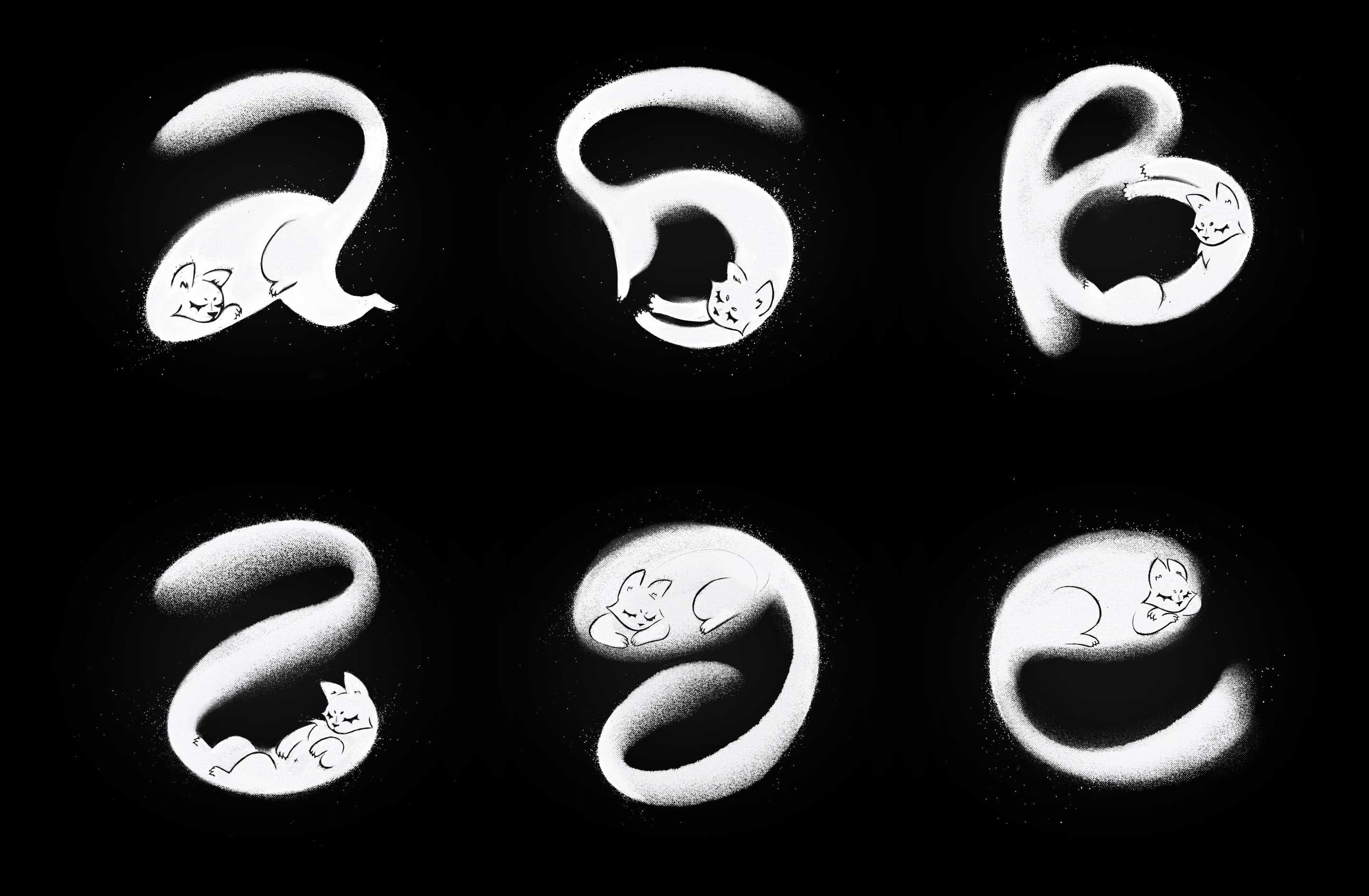 Котобуквы — Буквальный челлендж — Изображение №3 — Иллюстрация, Графика на Dprofile