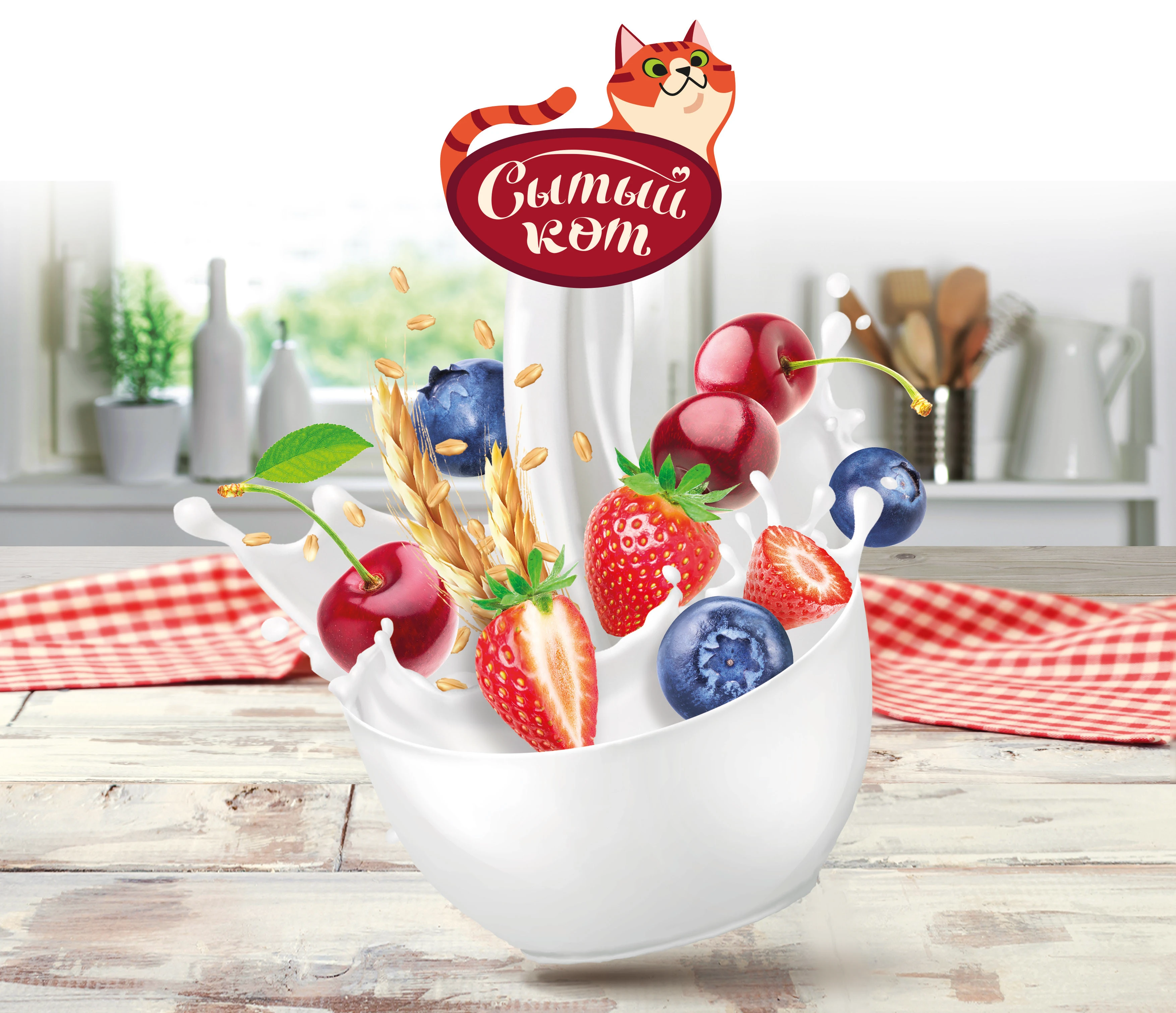 Сытый кот - брендинг и упаковка молочной продукции — Изображение №7 — Брендинг на Dprofile