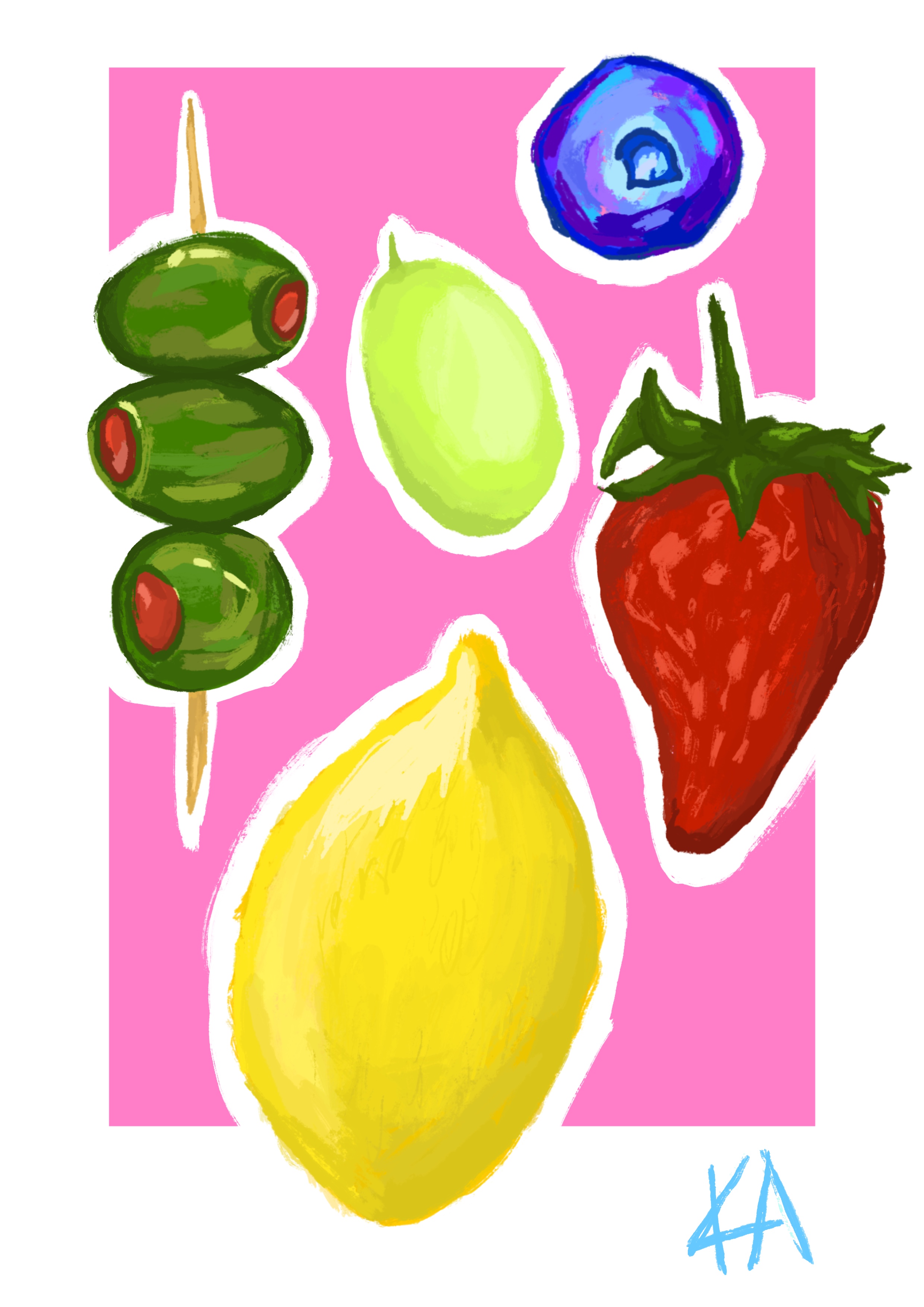 Иллюстрация "Фрукты" — Изображение №1 — Иллюстрация, Графика на Dprofile