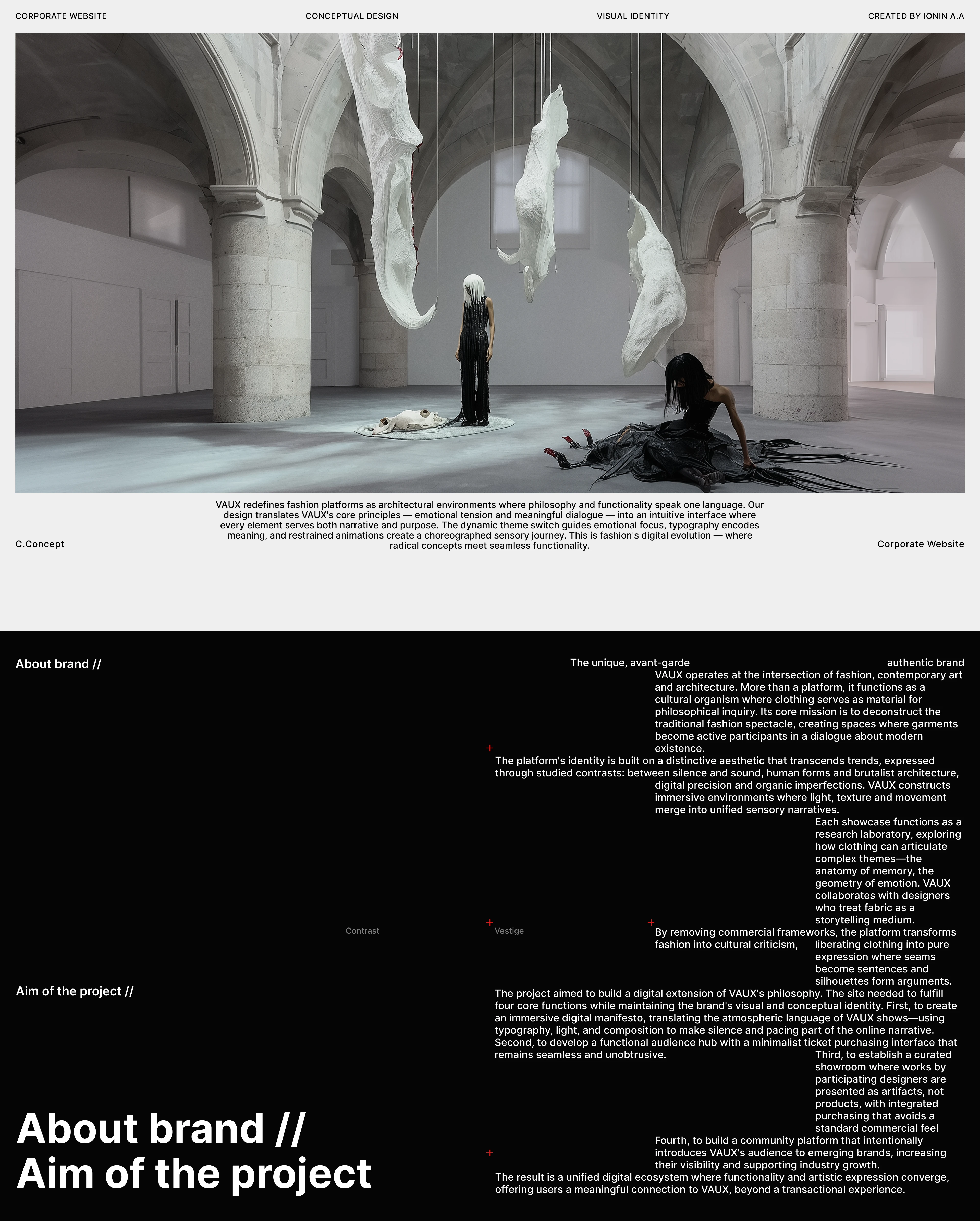 VAUX | Корпоративный сайт — Изображение №1 — Интерфейсы, Анимация на Dprofile