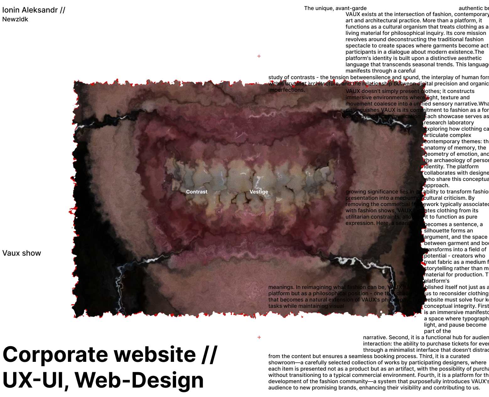 VAUX | Корпоративный сайт — Интерфейсы, Анимация на Dprofile