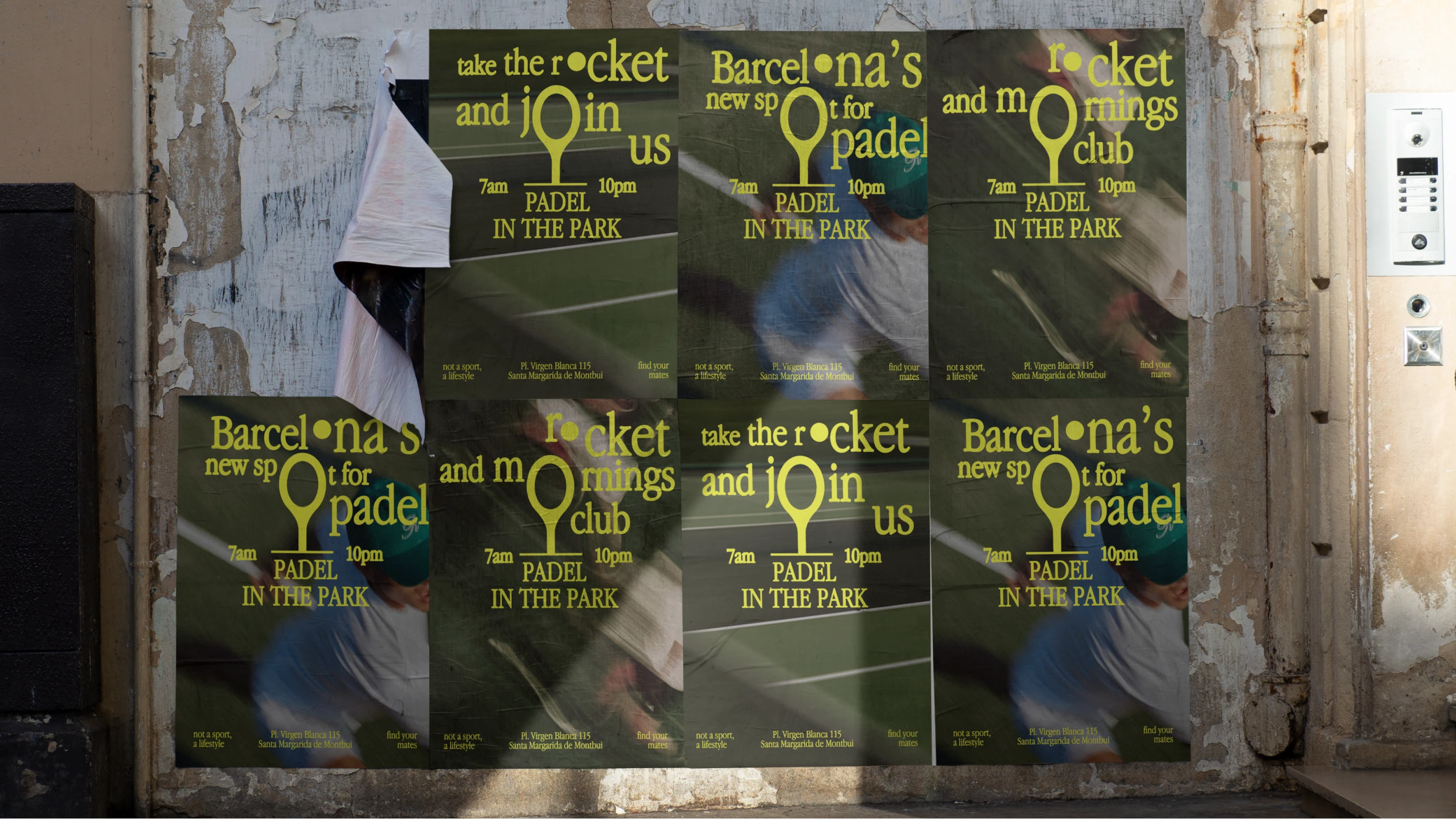 Padel in the Park: спортивный клуб в Барселоне — Изображение №3 — Брендинг, Графика на Dprofile