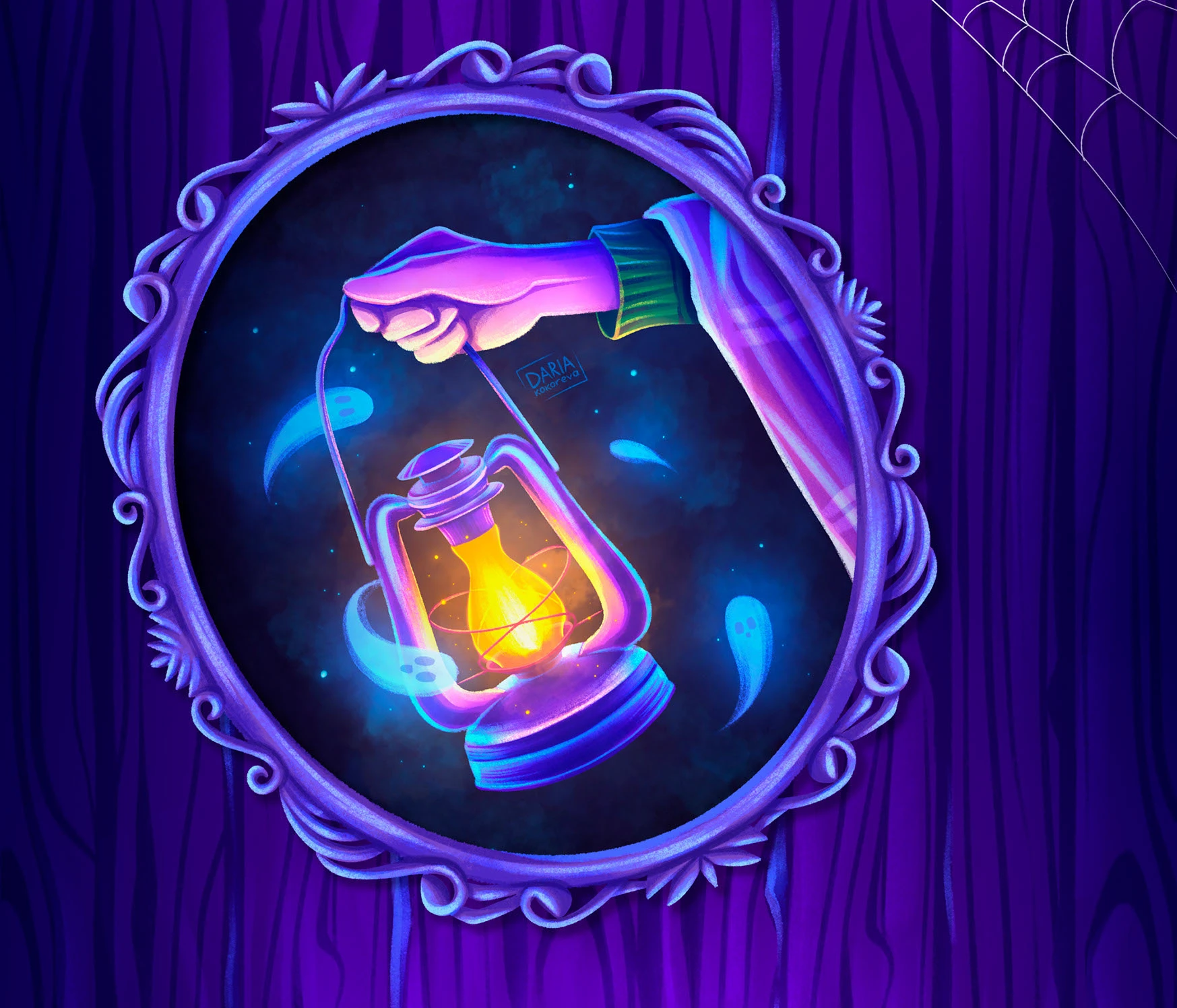 "Дом призраков" иллюстрации для Хэллоуина — Изображение №5 — Иллюстрация на Dprofile