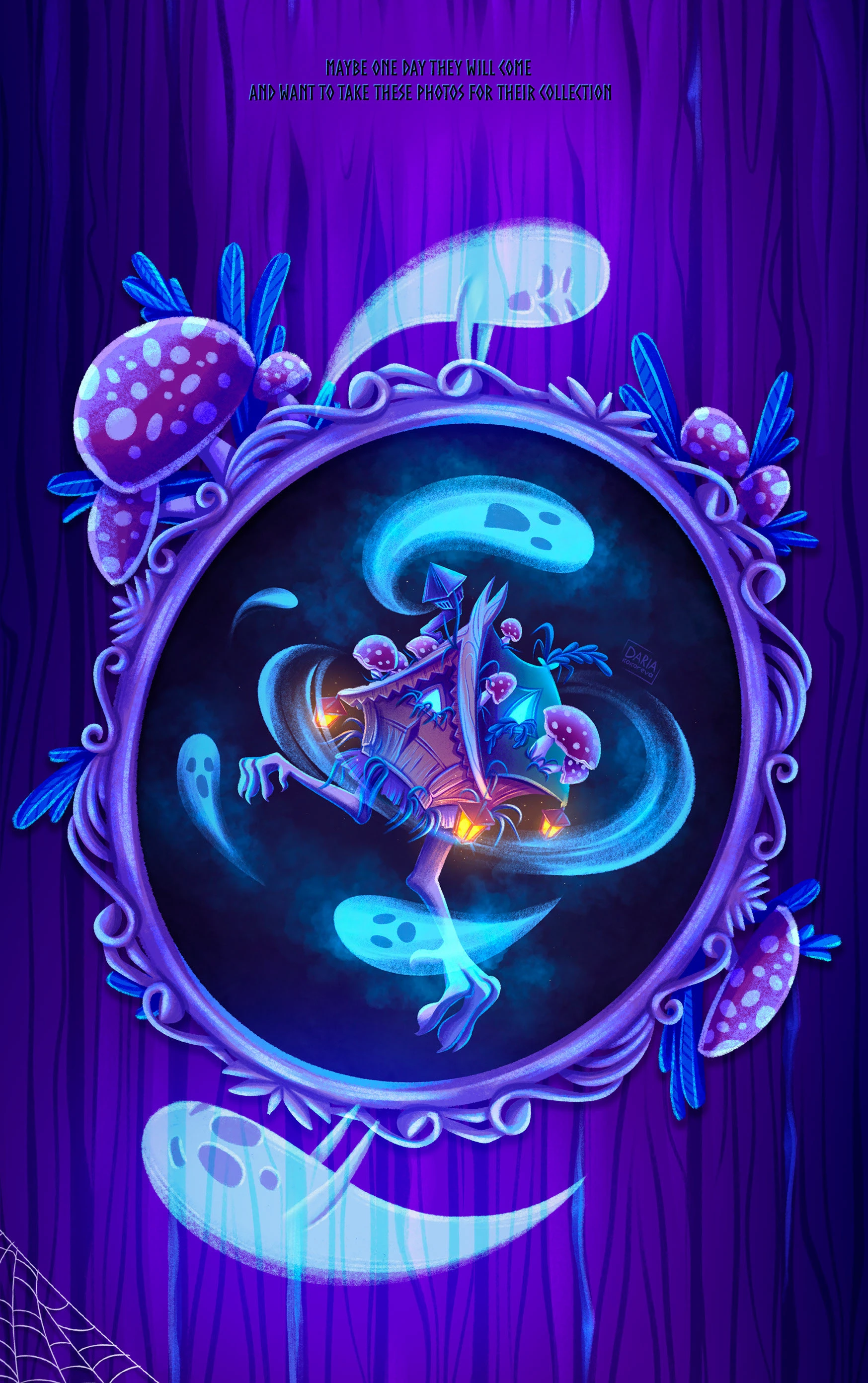 "Дом призраков" иллюстрации для Хэллоуина — Изображение №6 — Иллюстрация на Dprofile