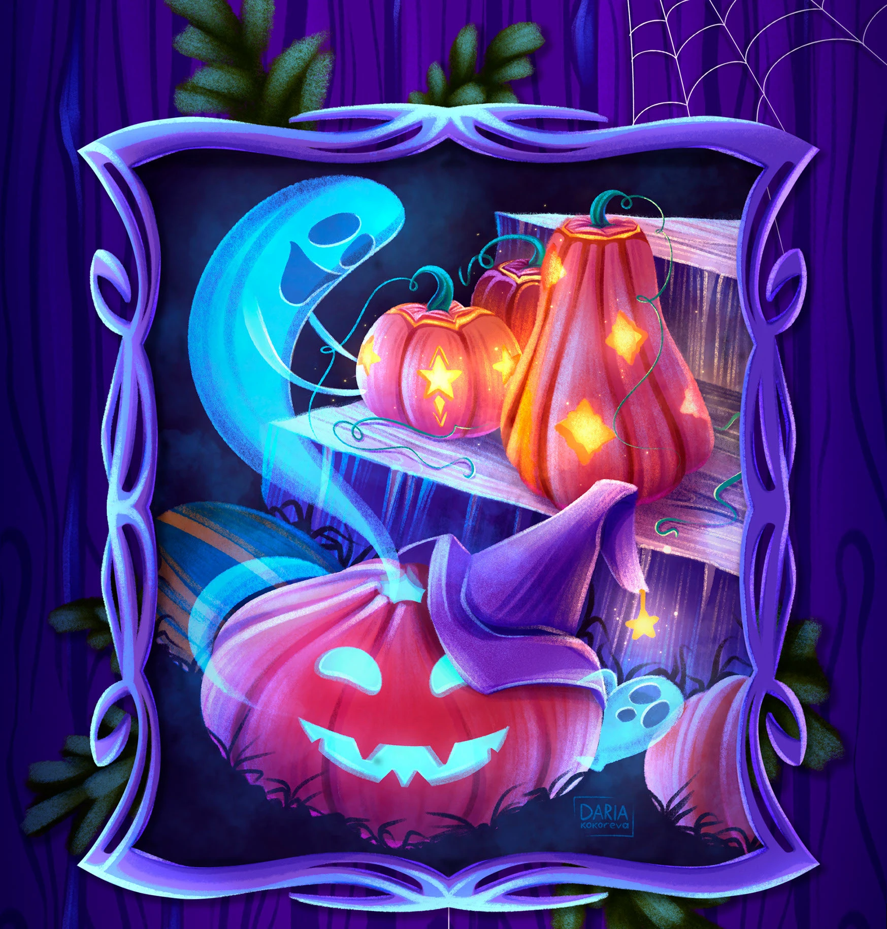 "Дом призраков" иллюстрации для Хэллоуина — Изображение №9 — Иллюстрация на Dprofile