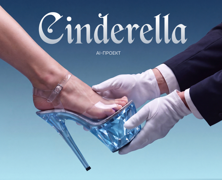 Золушка AI / Визуальная концепция для танцевальной обуви на Dprofile