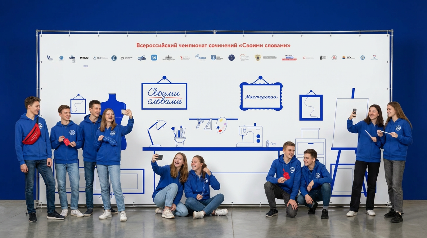 Мерч и оформление Суперфинала «Своими Словами»» — Изображение №14 — Брендинг, Иллюстрация на Dprofile