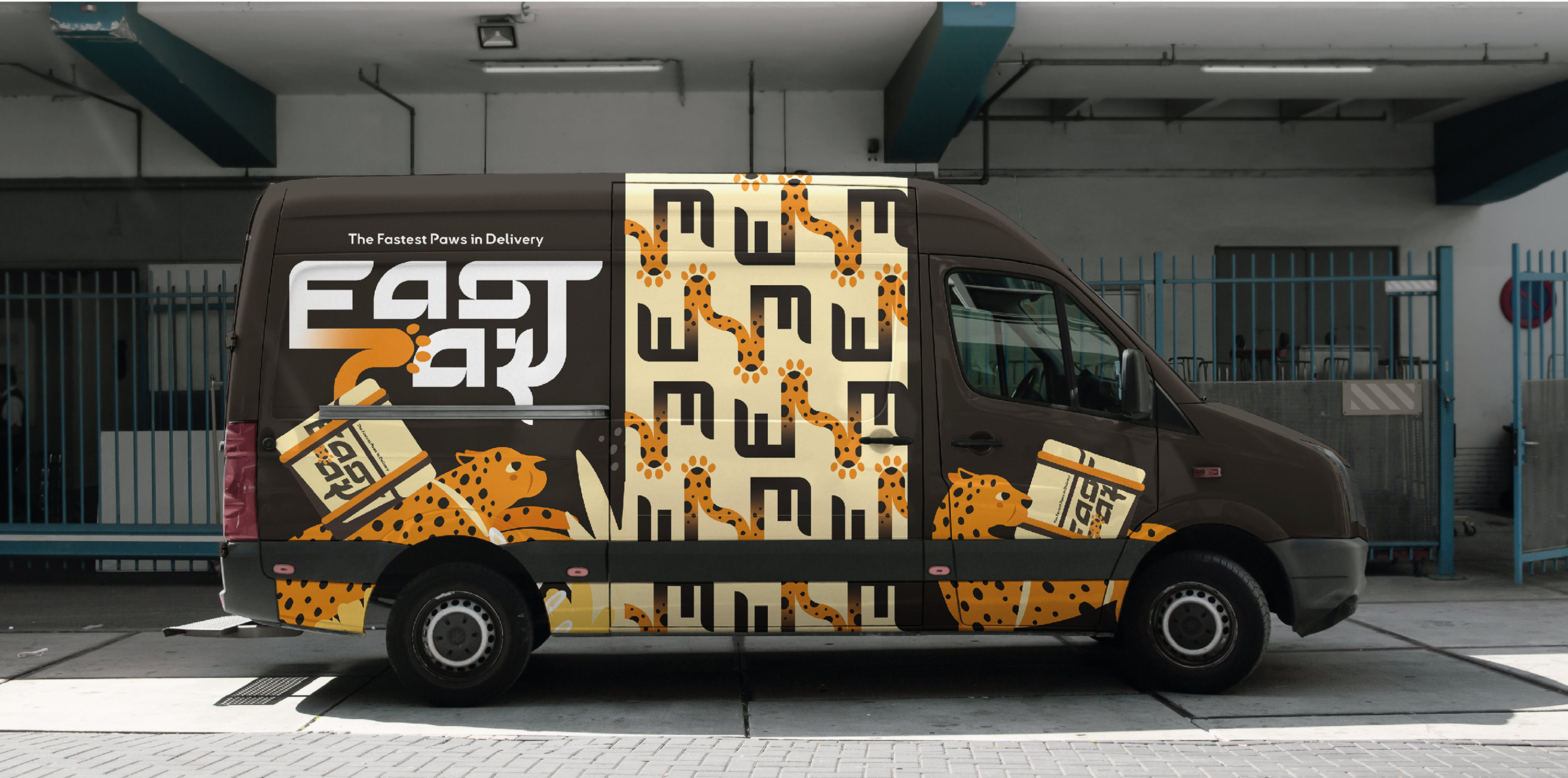 Fast Paw delivery - айдентика для сервиса доставки — Изображение №8 — Брендинг на Dprofile