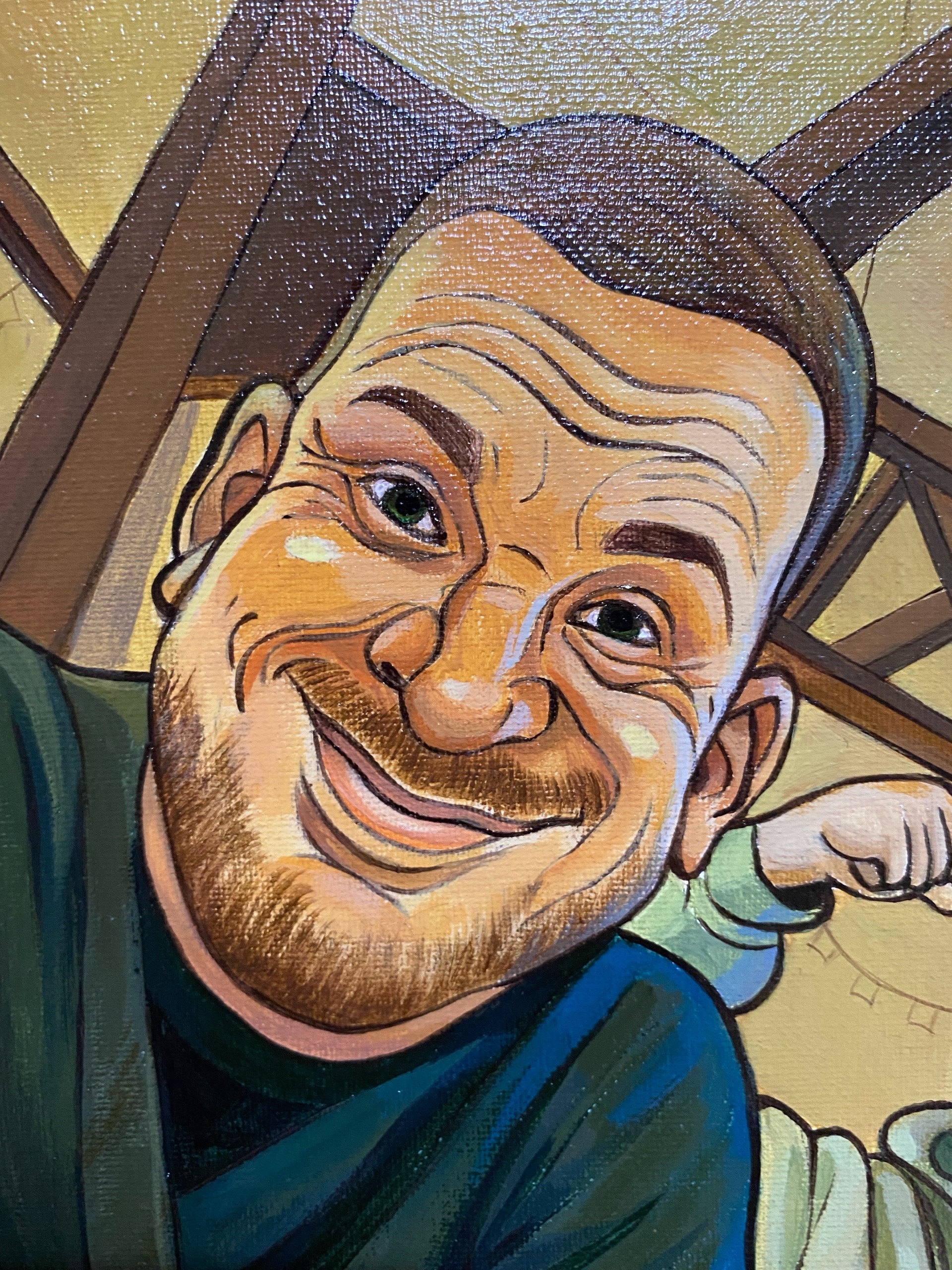 "Два друга" холст, акрил. — Изображение №3 — Иллюстрация, Архитектура на Dprofile