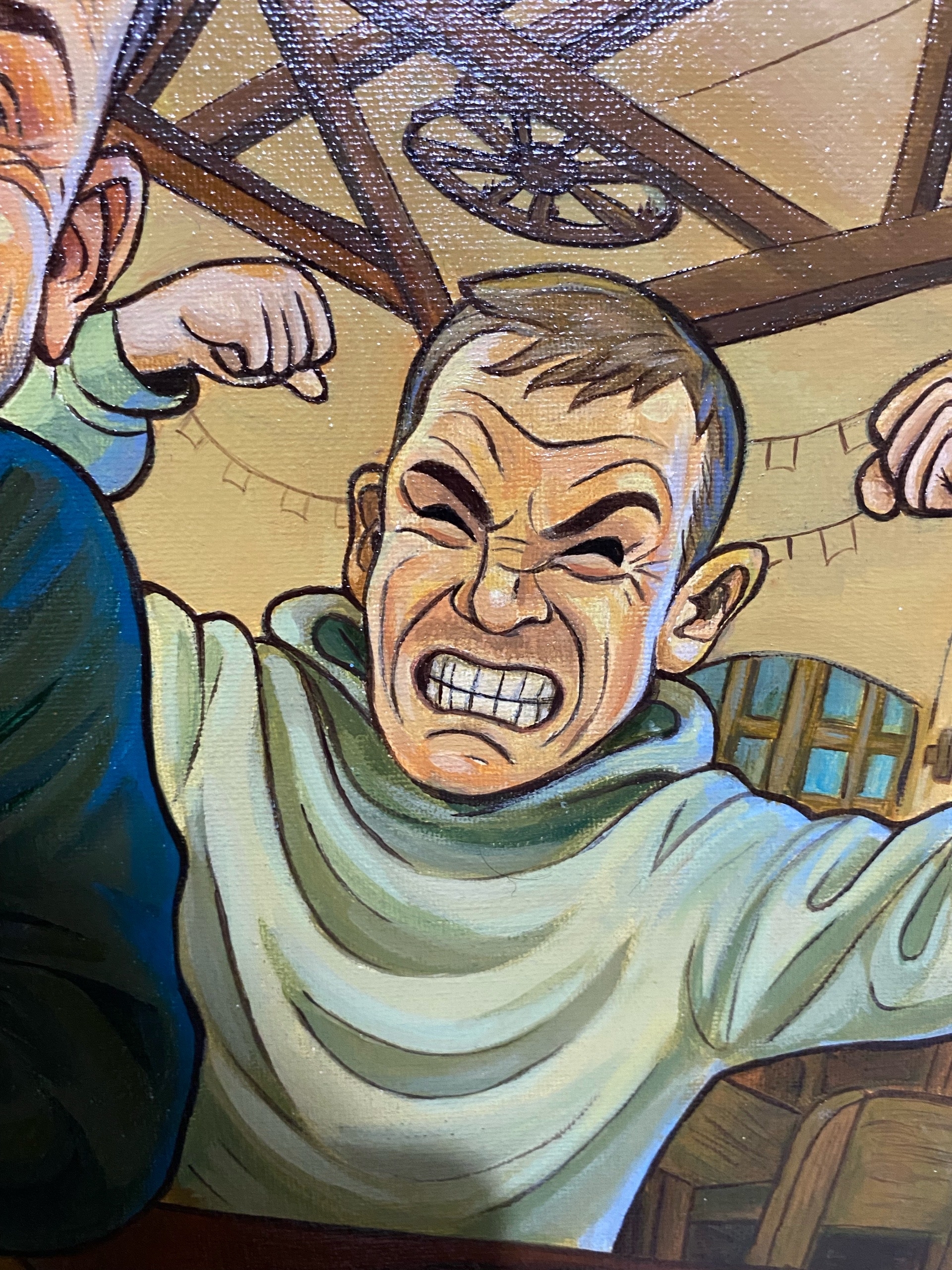 "Два друга" холст, акрил. — Изображение №4 — Иллюстрация, Архитектура на Dprofile