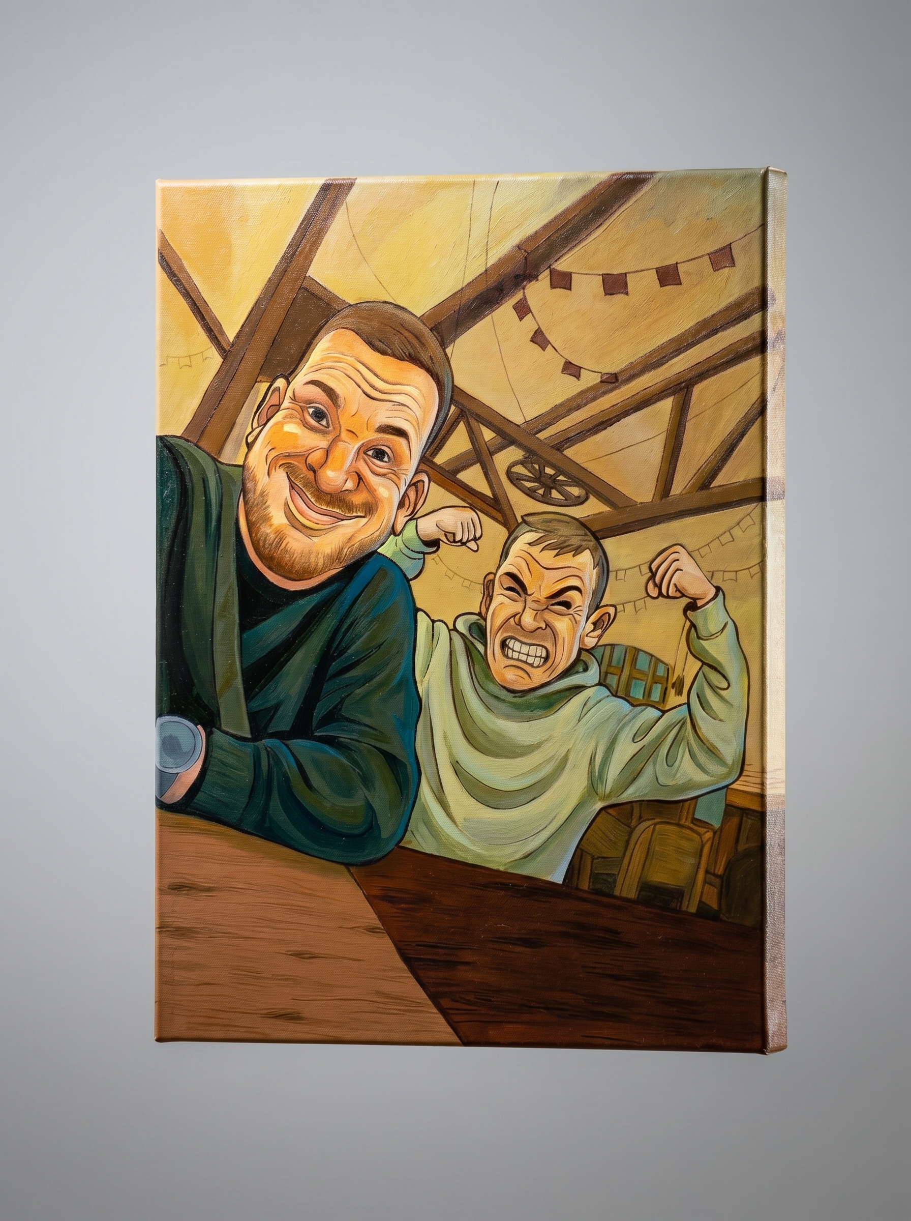 "Два друга" холст, акрил. — Изображение №1 — Иллюстрация, Архитектура на Dprofile