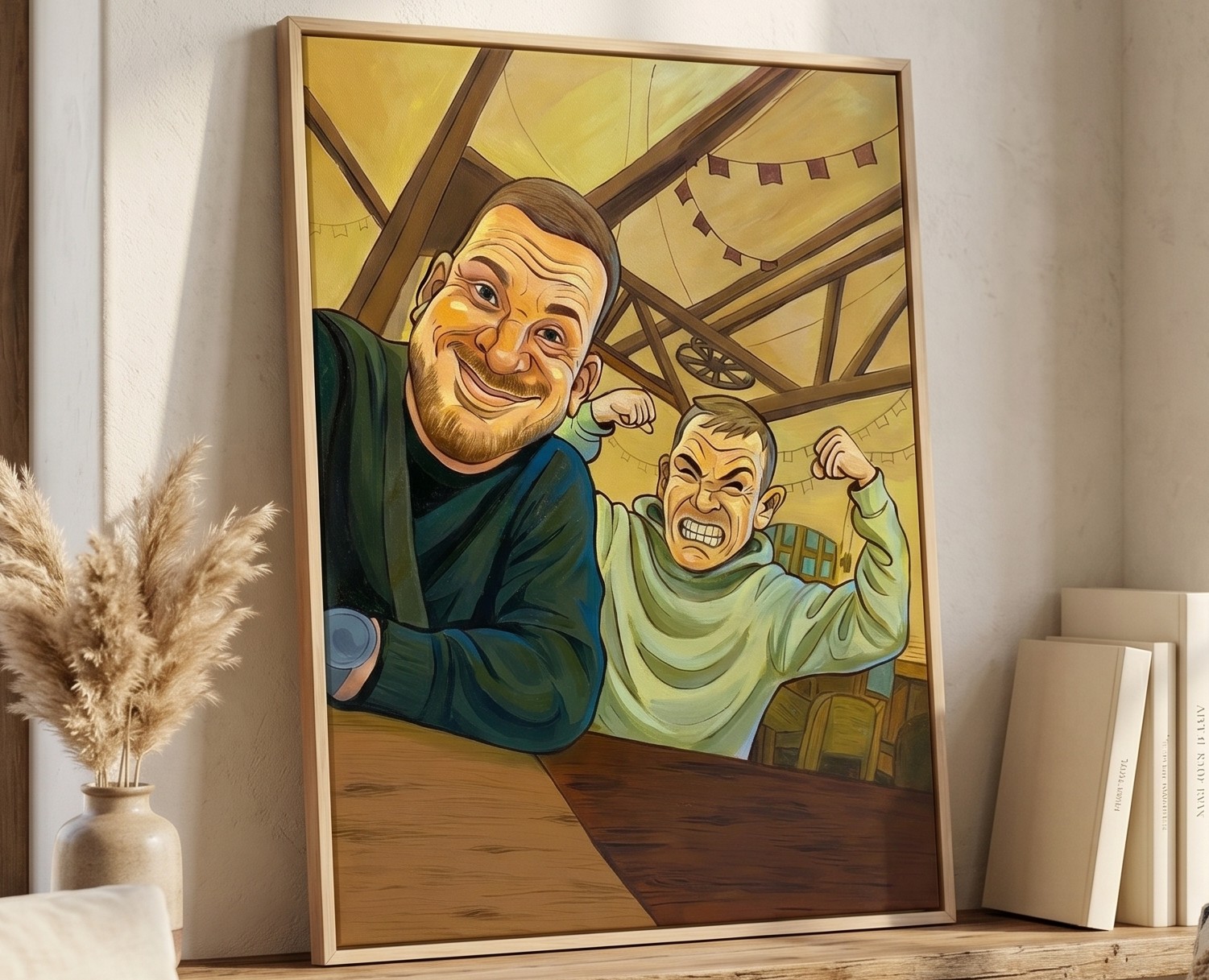 "Два друга" холст, акрил. — Иллюстрация, Архитектура на Dprofile