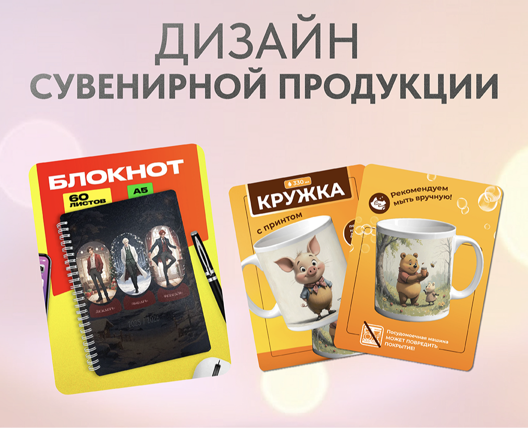 Дизайн сувенирной продукции на Dprofile