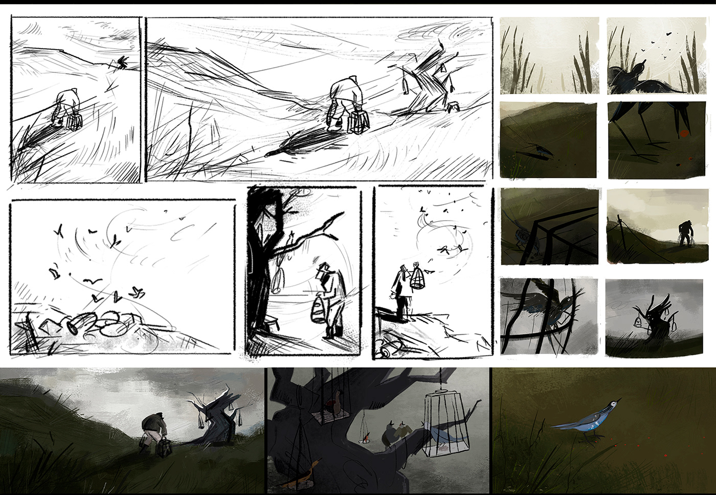 Всякая душа птица | Короткометражный анимационный фильм — Изображение №11 — Иллюстрация, Анимация на Dprofile