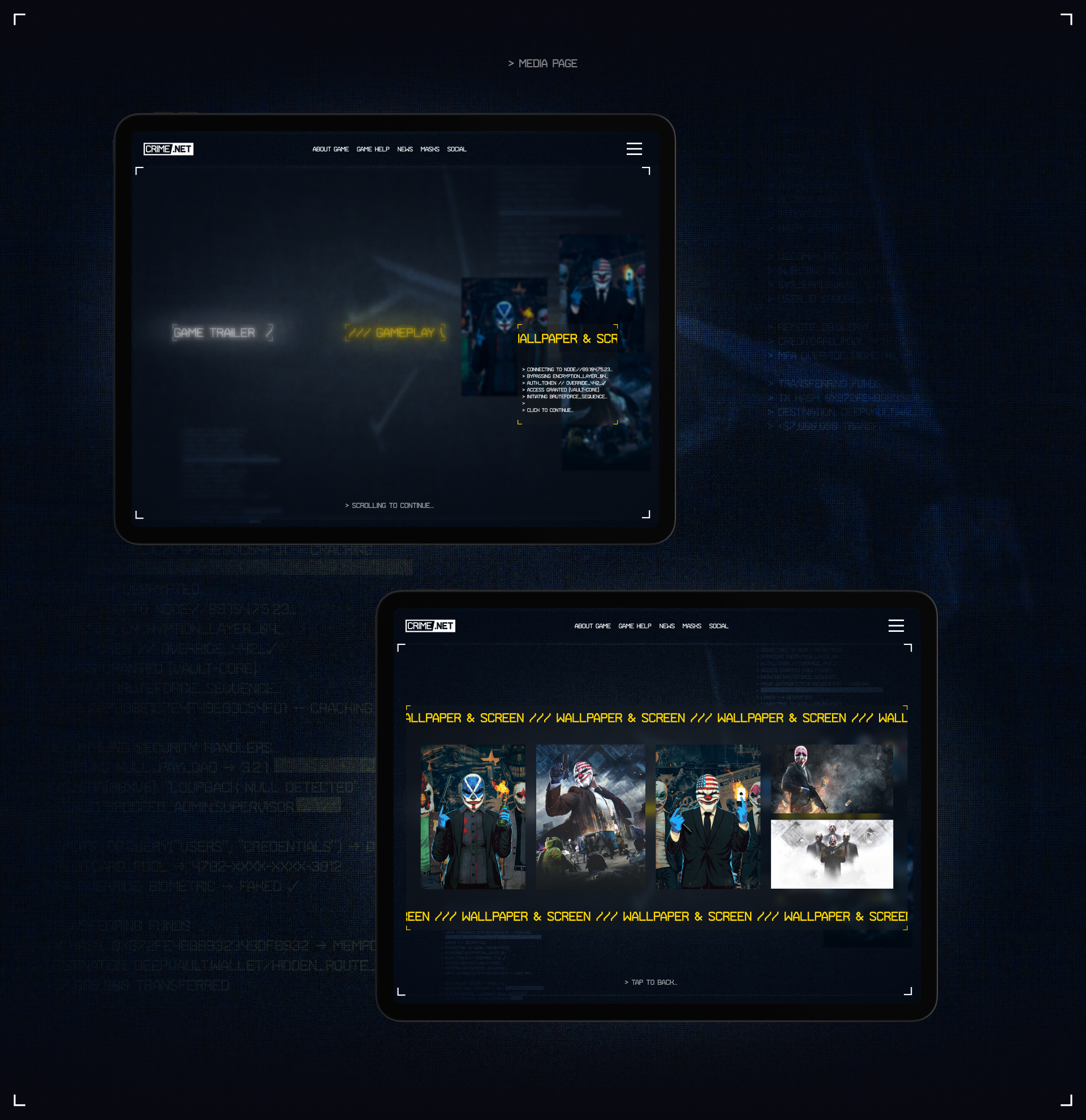 Crime.net — Изображение №8 — Интерфейсы, 3D на Dprofile