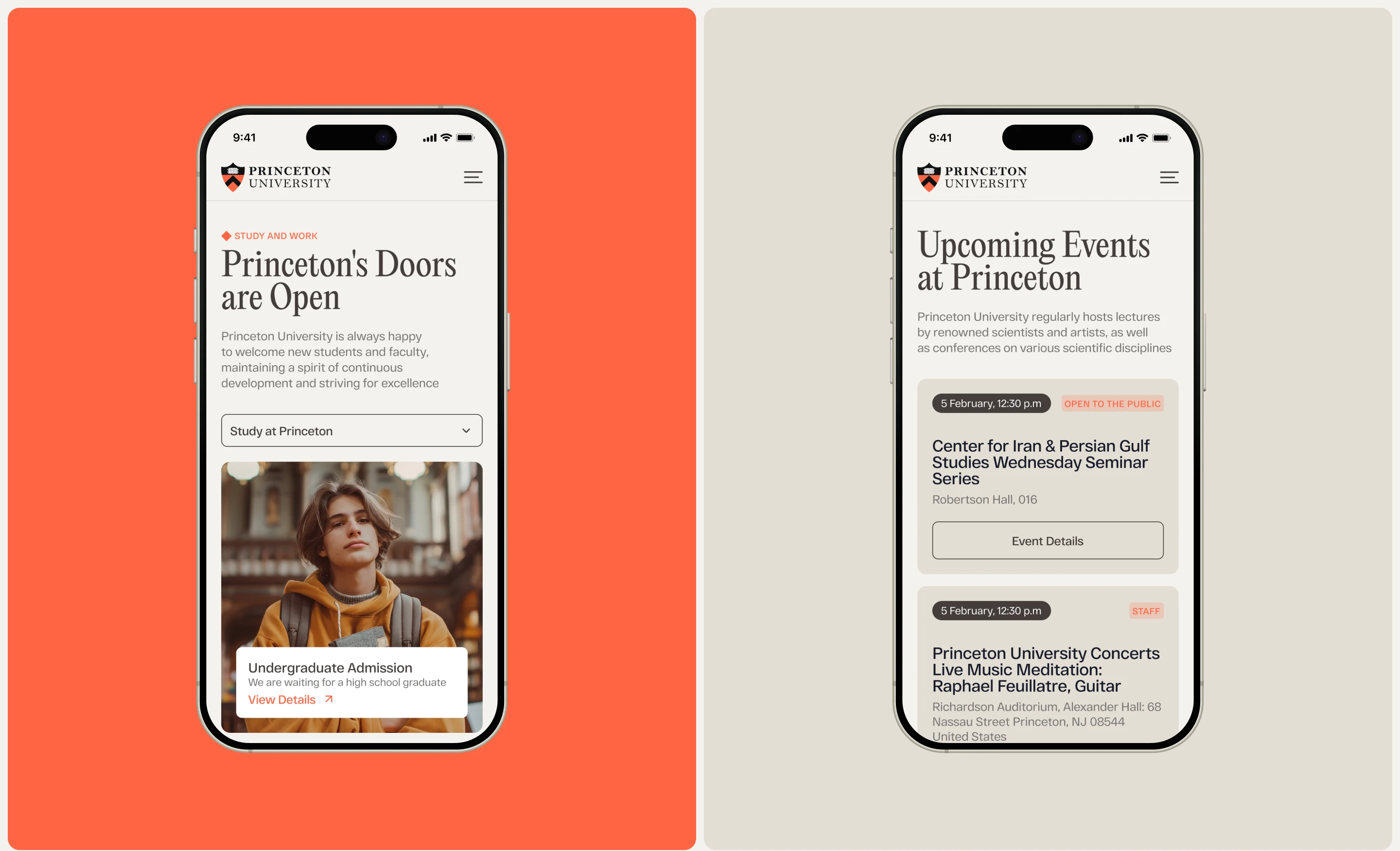 Princeton University | Website | Design Concept — Изображение №6 — Интерфейсы, Нейро на Dprofile