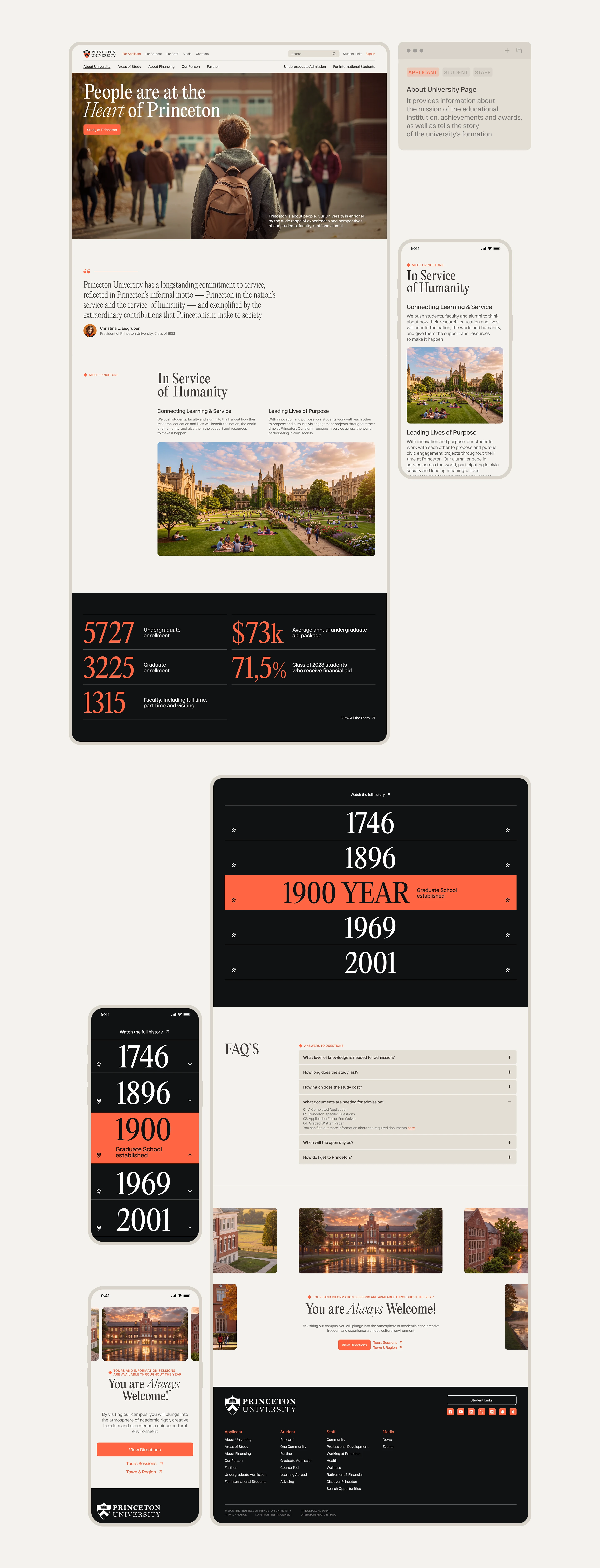 Princeton University | Website | Design Concept — Изображение №7 — Интерфейсы, Нейро на Dprofile