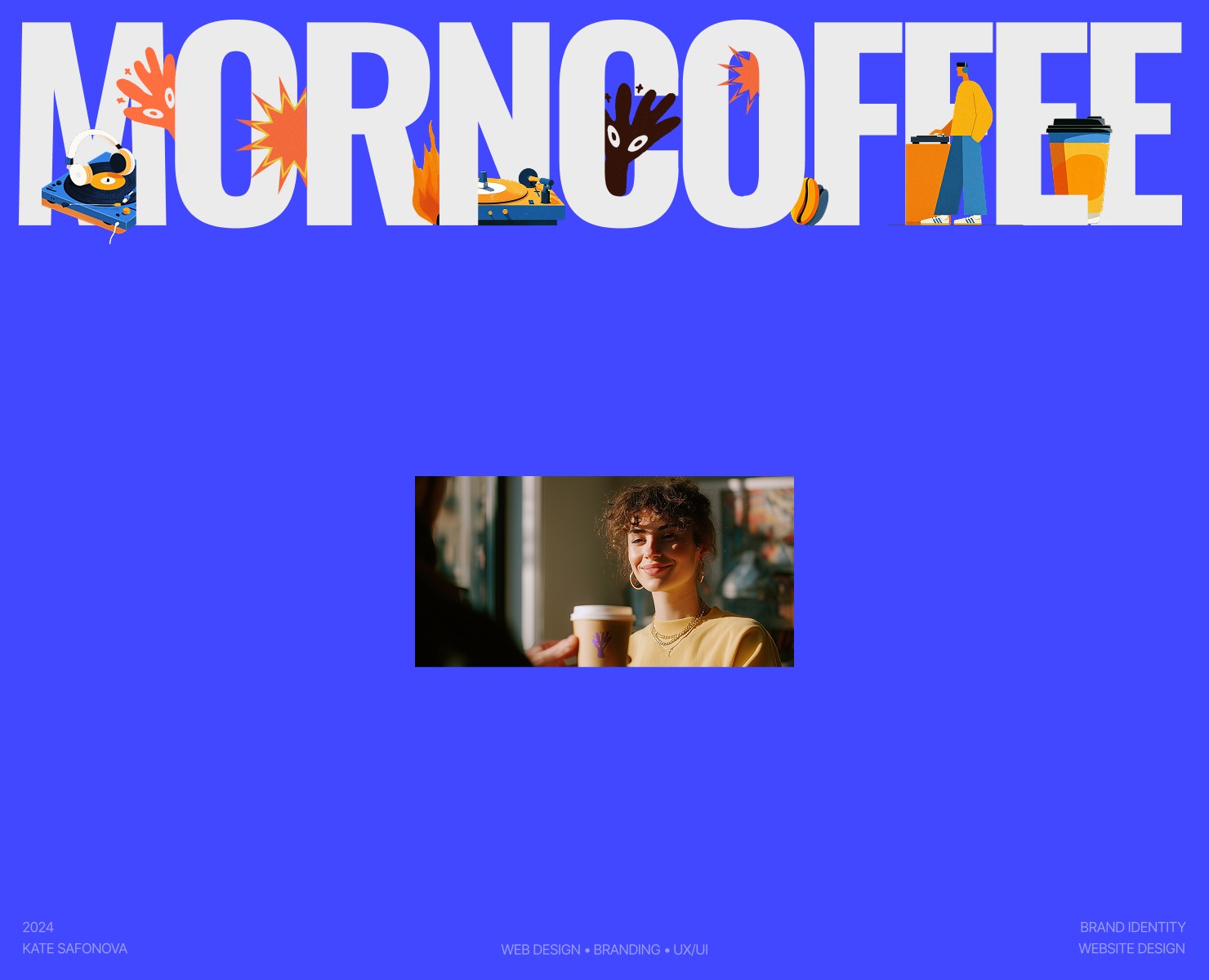 MORNCOFFEE — визуальная айдентика и лендинг на Dprofile