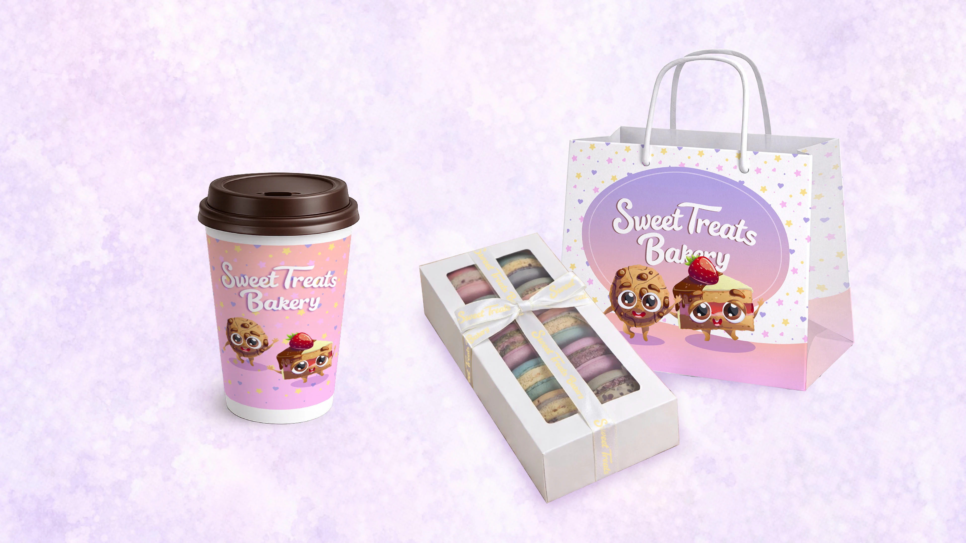 Sweet treats bakery фирменный стиль для кондитерской — Изображение №5 — Брендинг, Иллюстрация на Dprofile