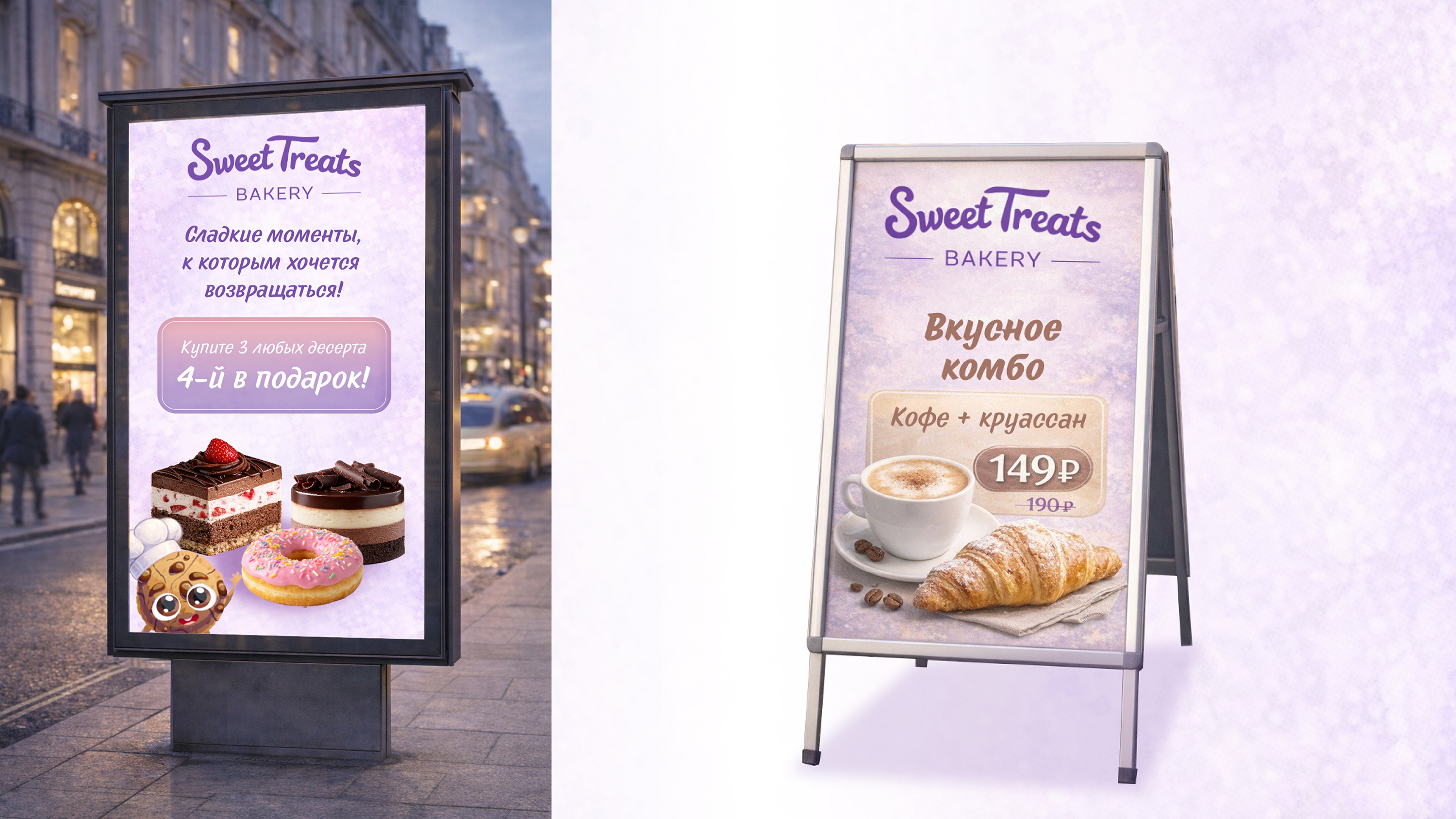 Sweet treats bakery фирменный стиль для кондитерской — Изображение №8 — Брендинг, Иллюстрация на Dprofile
