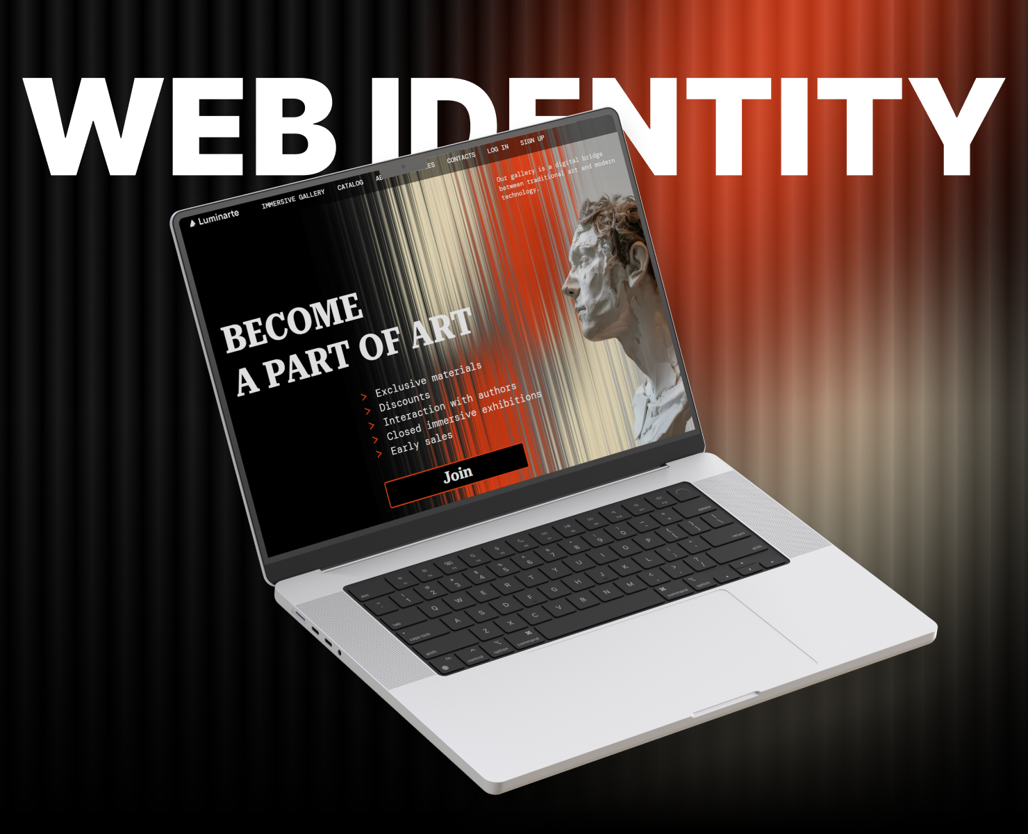 Luminarte web айдентика бренинг на Dprofile