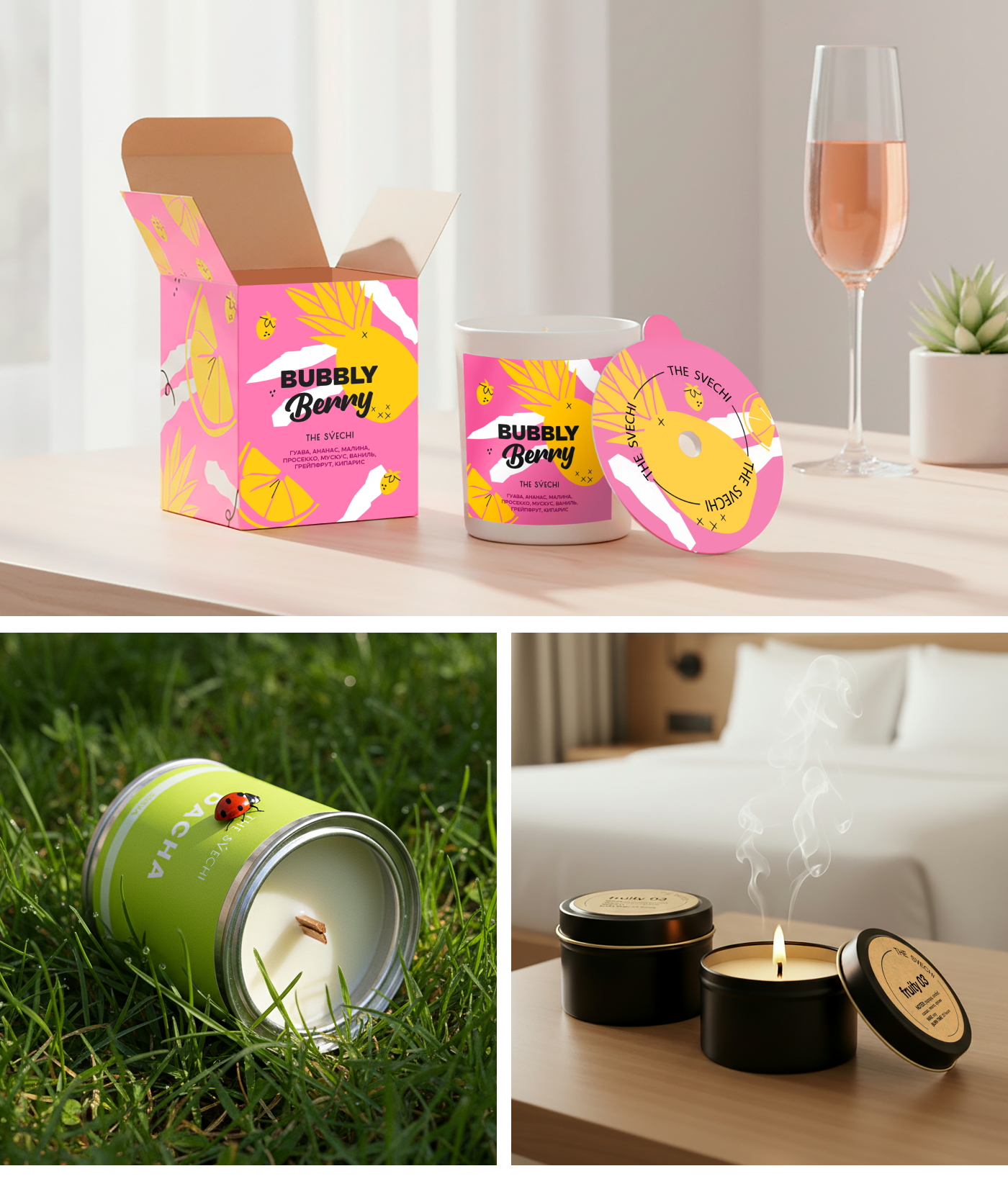 Оформление упаковки и полиграфии для бренда свечей — Изображение №7 — Брендинг, Графика на Dprofile