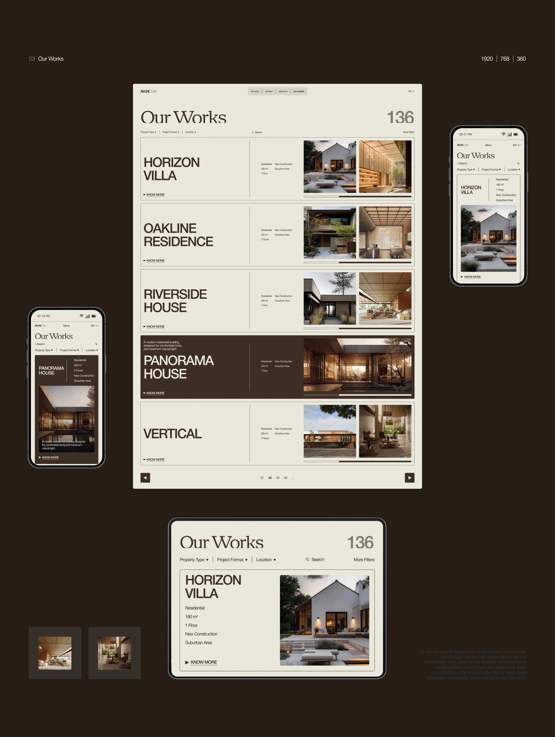 ArchiCore — corporate website — Изображение №7 — Интерфейсы на Dprofile