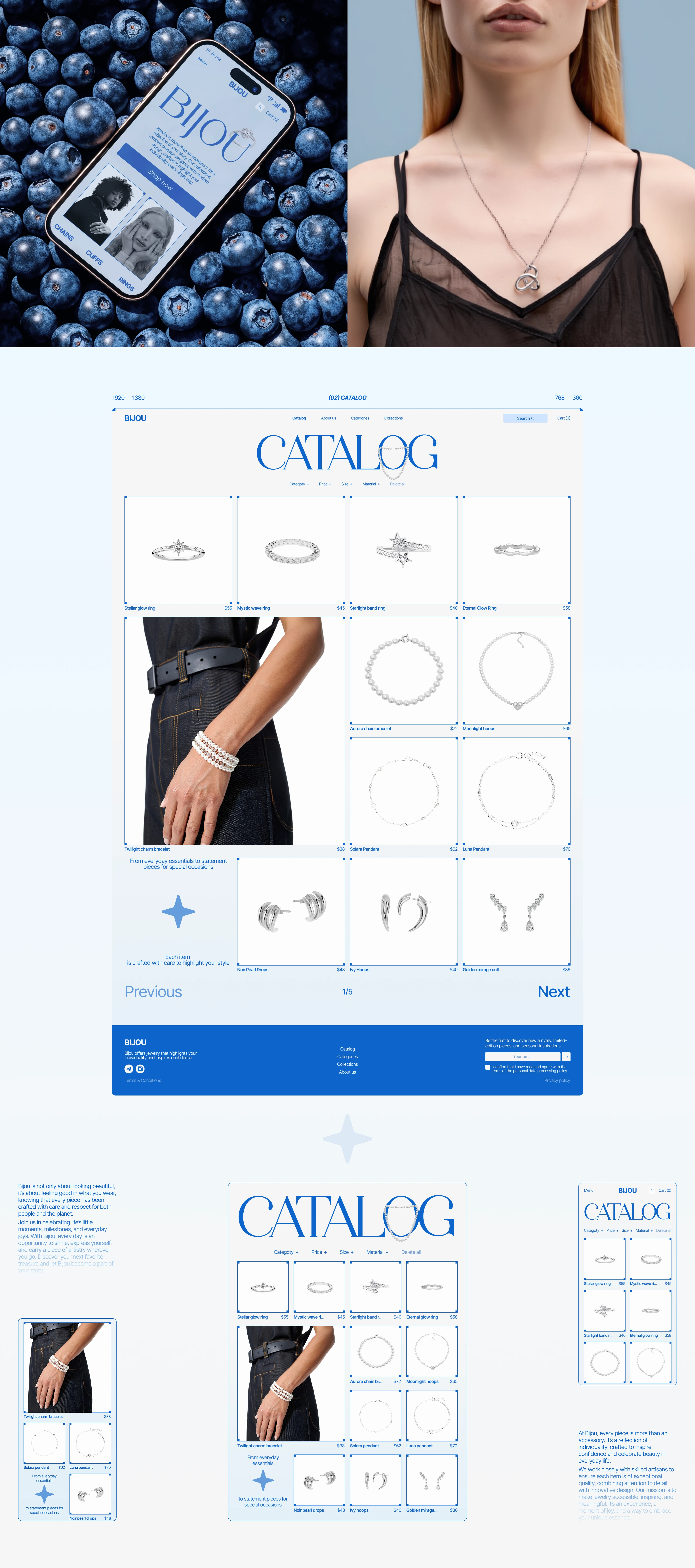 Bijou — e-commerce design concept — Изображение №3 — Интерфейсы на Dprofile