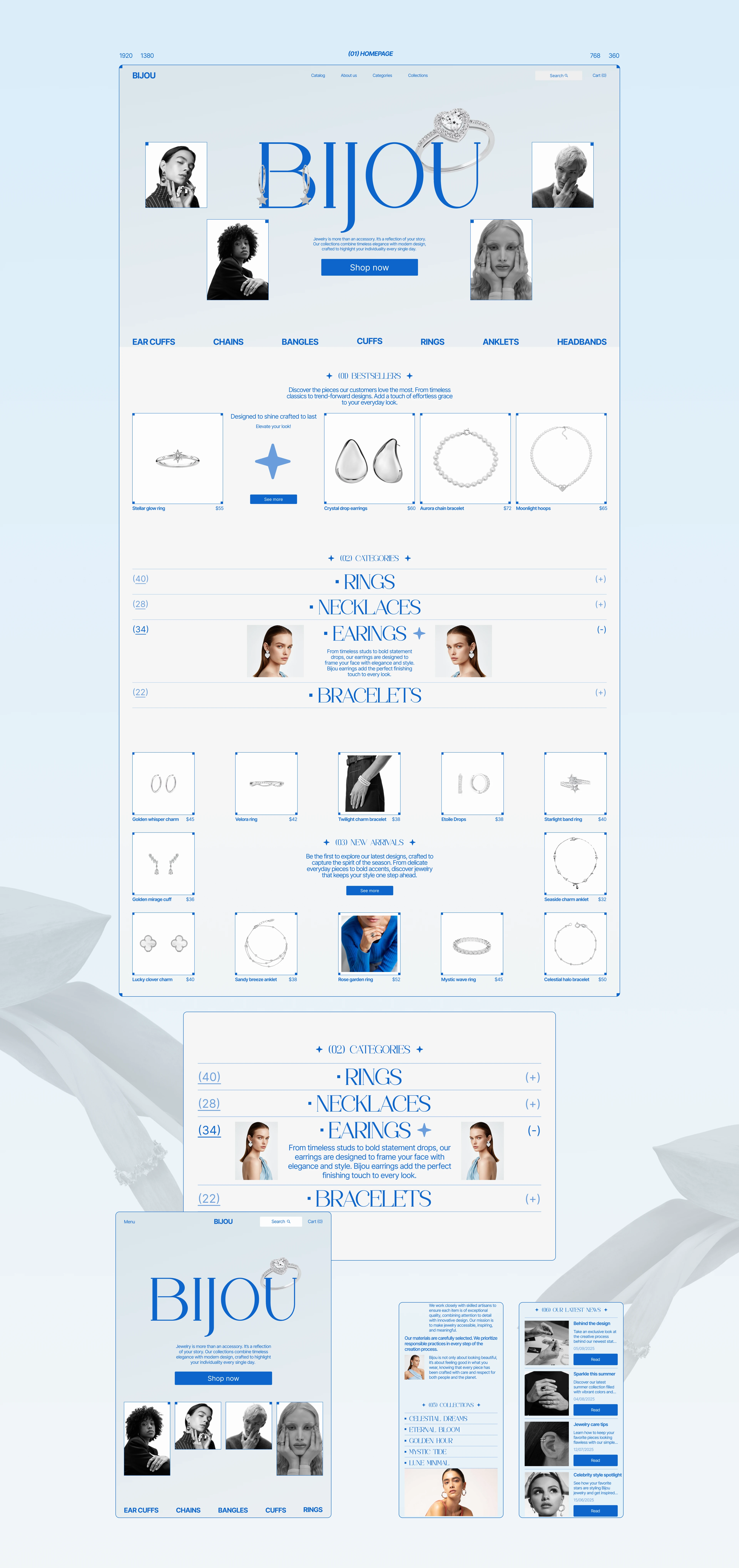 Bijou — e-commerce design concept — Изображение №2 — Интерфейсы на Dprofile