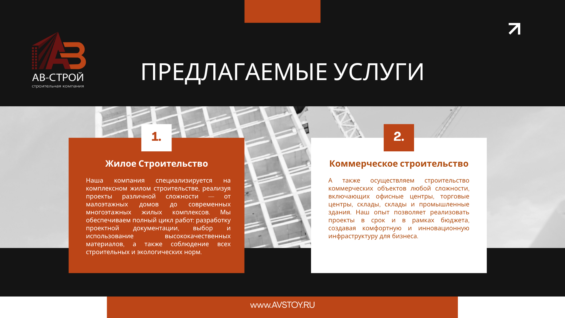 Презентация для АВ-СТРОЙ — Изображение №6 — Маркетинг на Dprofile