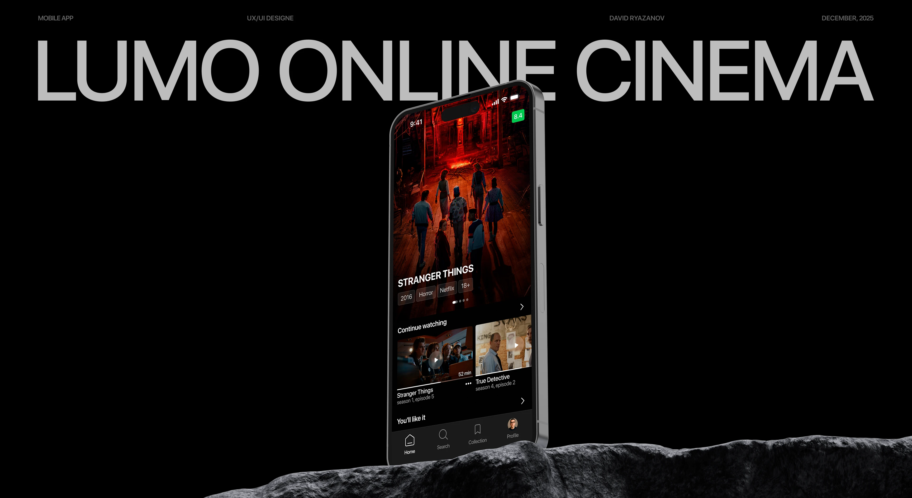 Lumo — Online Cinema (Mobile App) — Изображение №1 — Интерфейсы на Dprofile