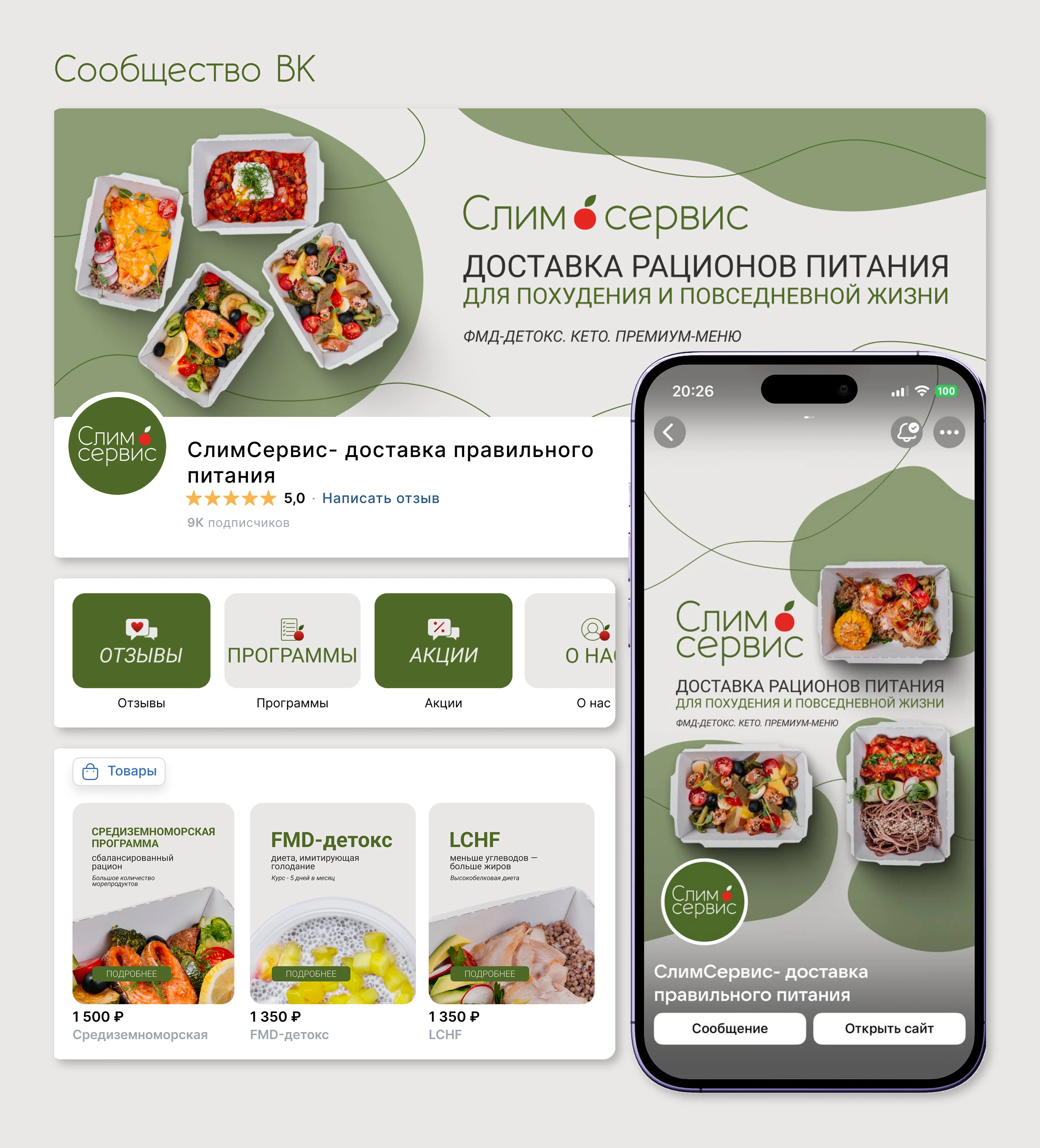 Доставка рационов ПП | Фирменный стиль | Оформление ВК — Изображение №5 — Брендинг, Маркетинг на Dprofile