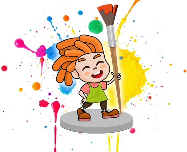 Маскот для арт студии — Брендинг, Иллюстрация на Dprofile