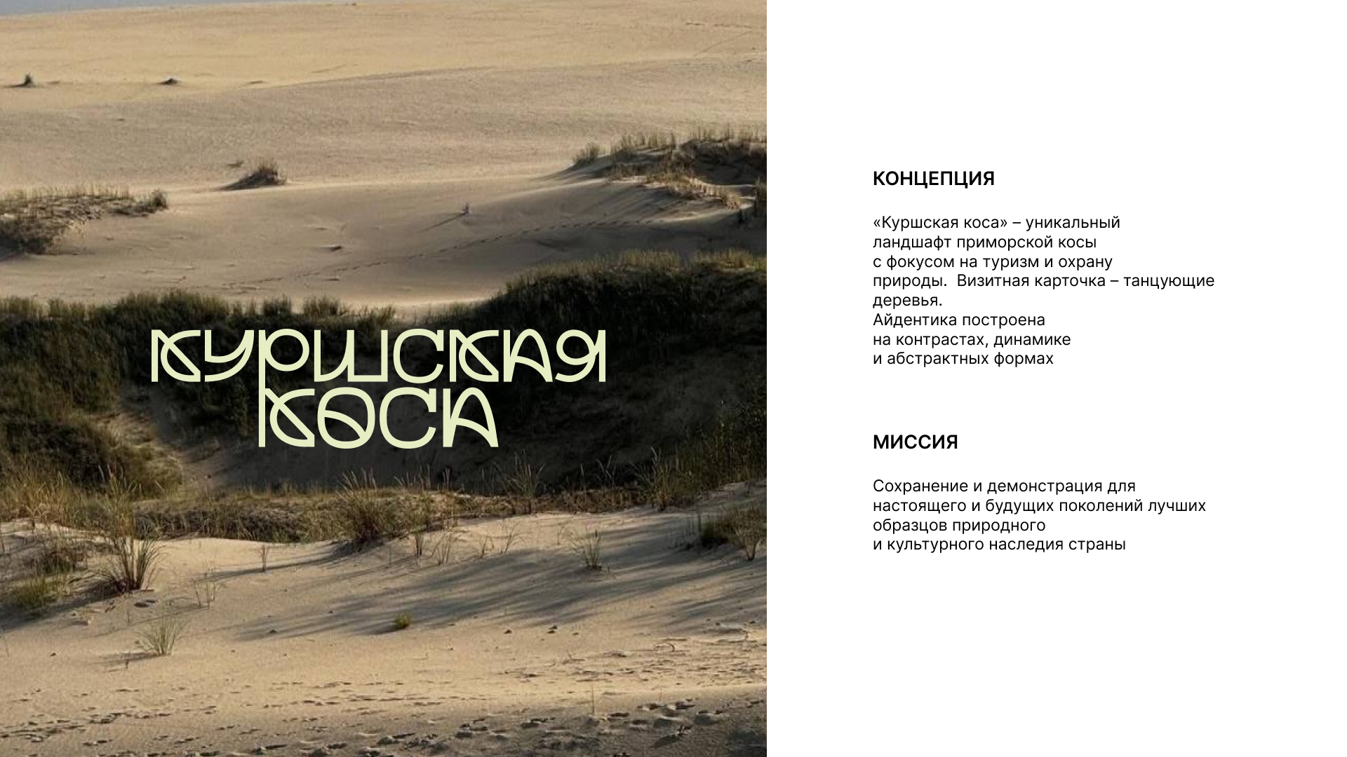 Айдентика национального парка «Куршская коса» — Изображение №1 — Брендинг на Dprofile