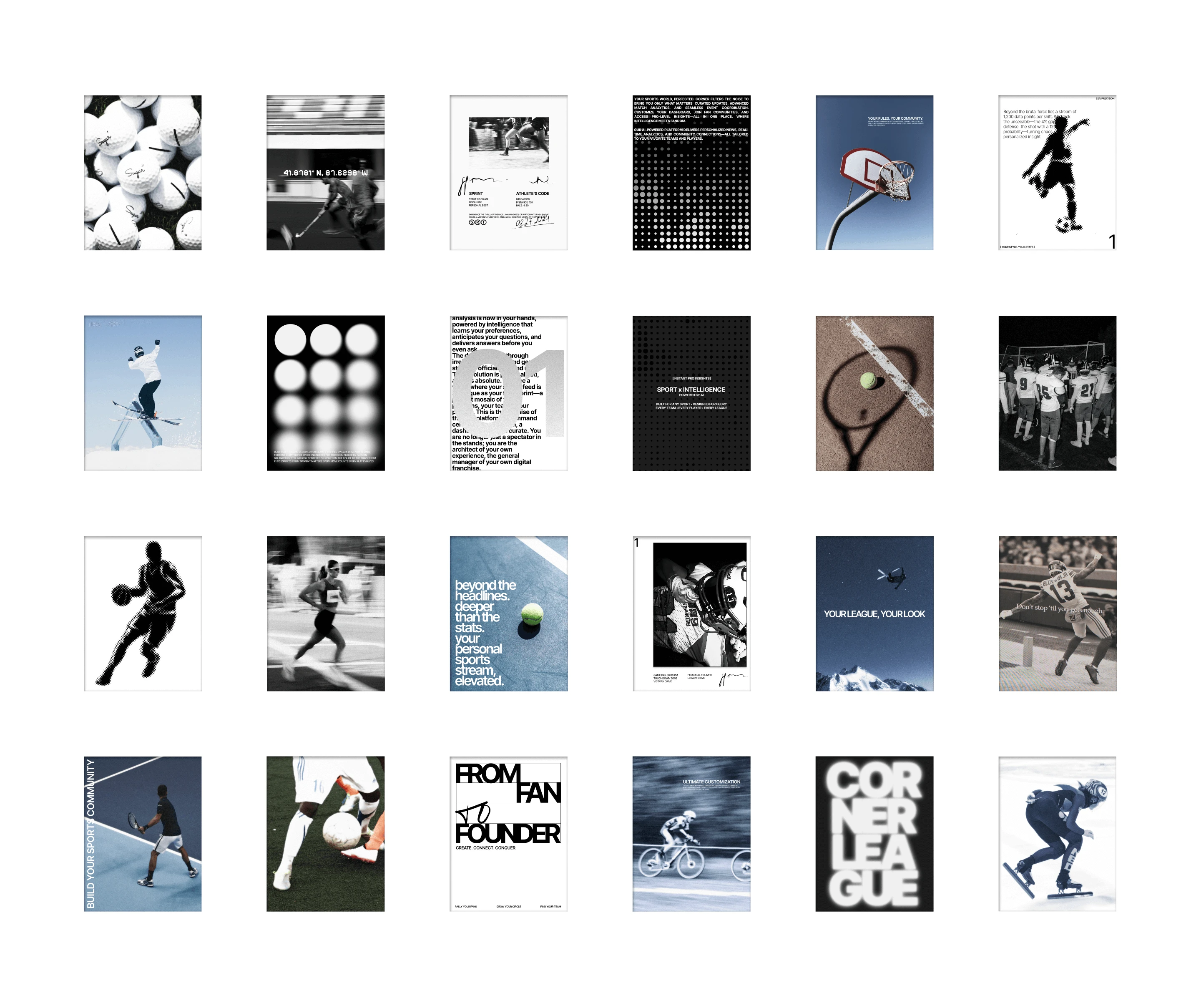 Corner League. Website Collages — Изображение №8 — Брендинг, Графика на Dprofile