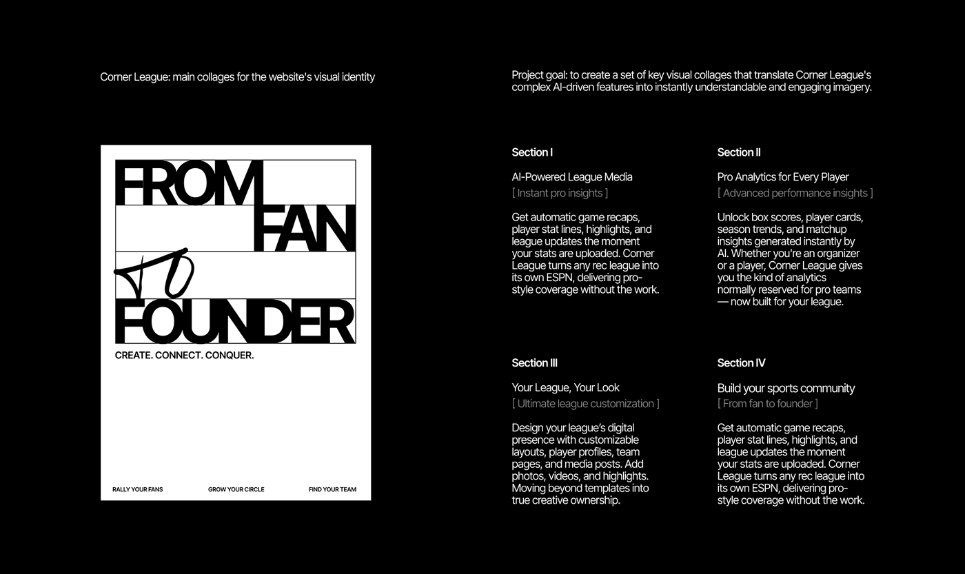 Corner League. Website Collages — Изображение №1 — Брендинг, Графика на Dprofile