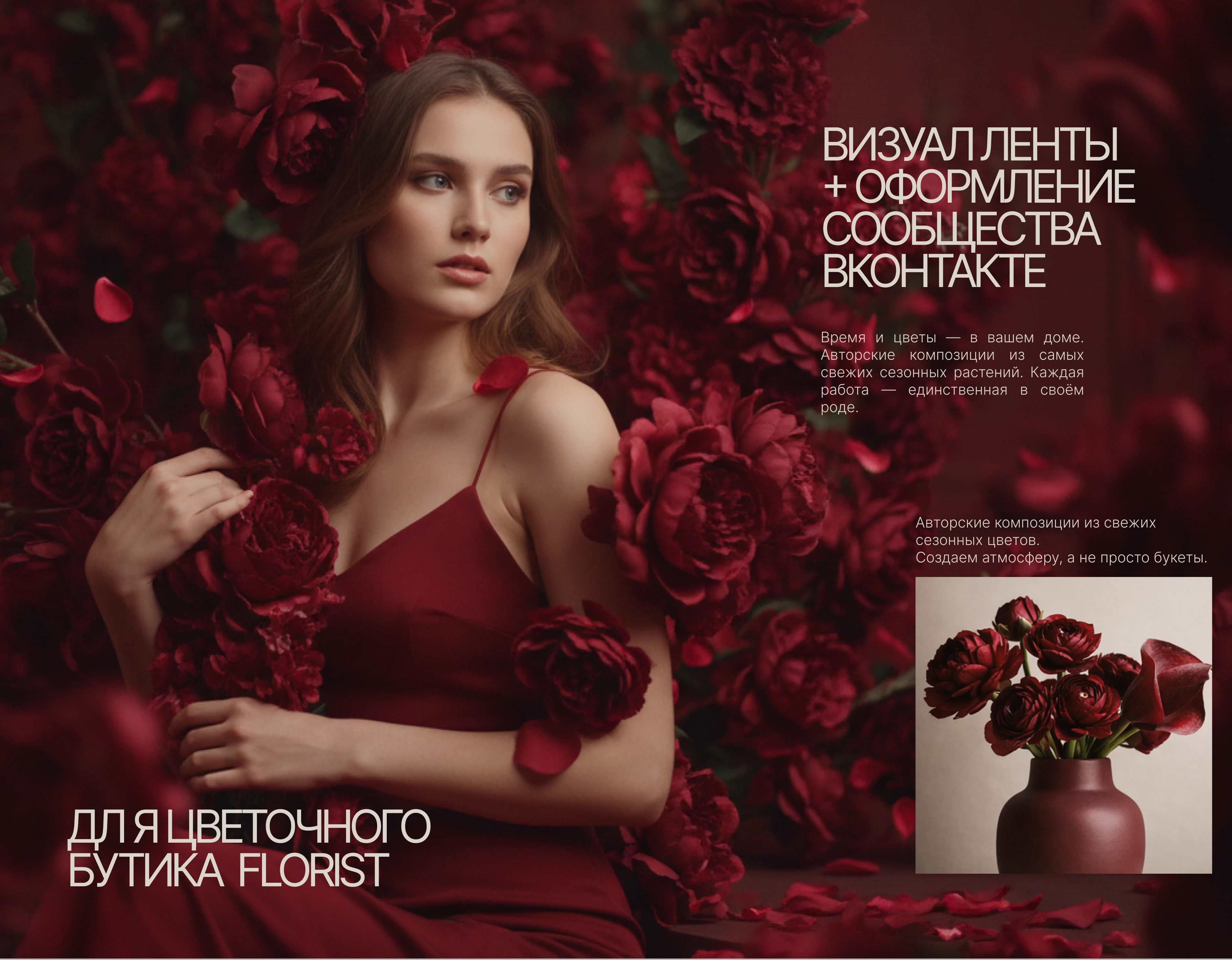Оформление Вконтакте | Визуал | Цветочный бутик — Изображение №1 — Интерфейсы на Dprofile