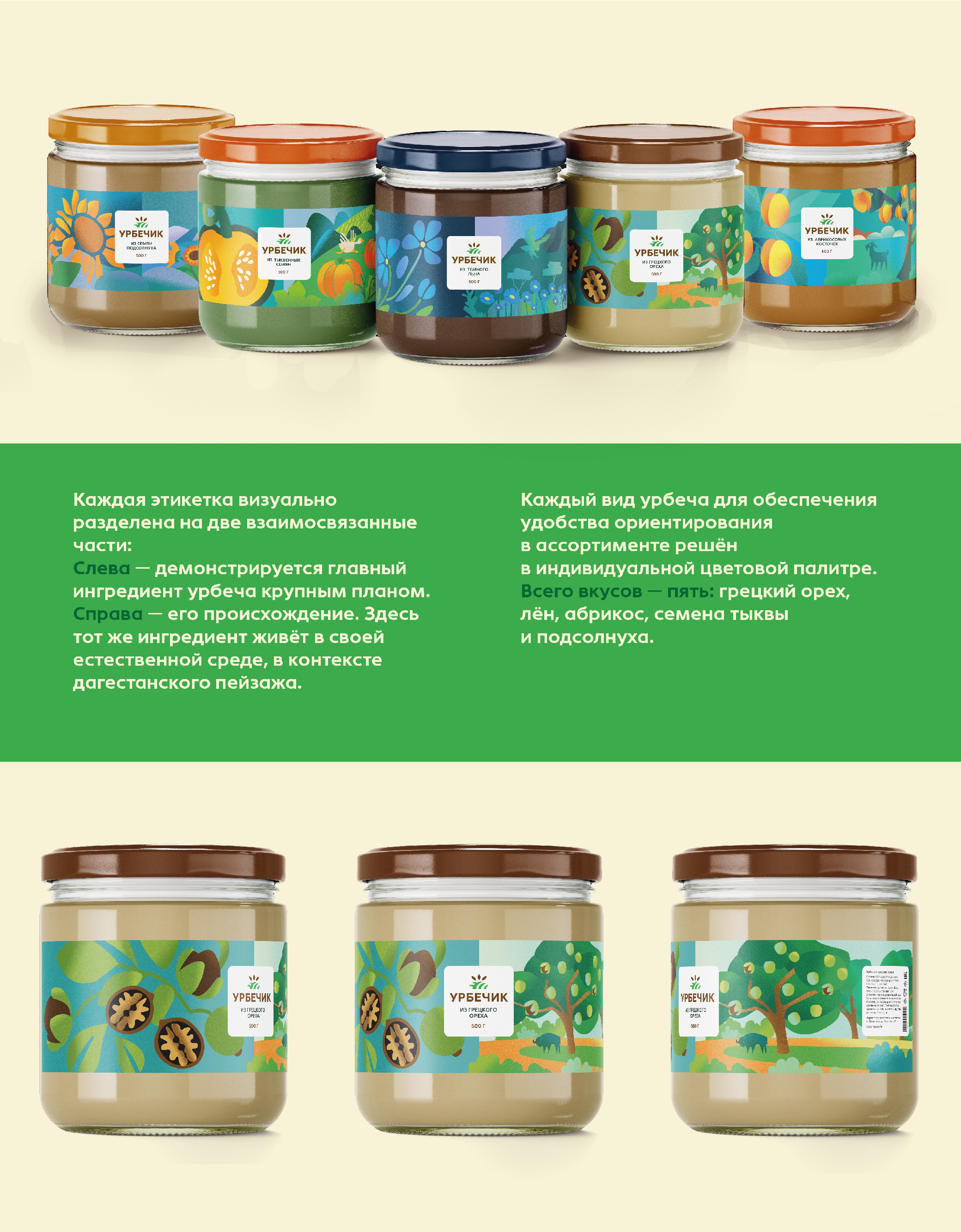 Серия упаковок для бренда «Урбечик» — Изображение №5 — Брендинг на Dprofile