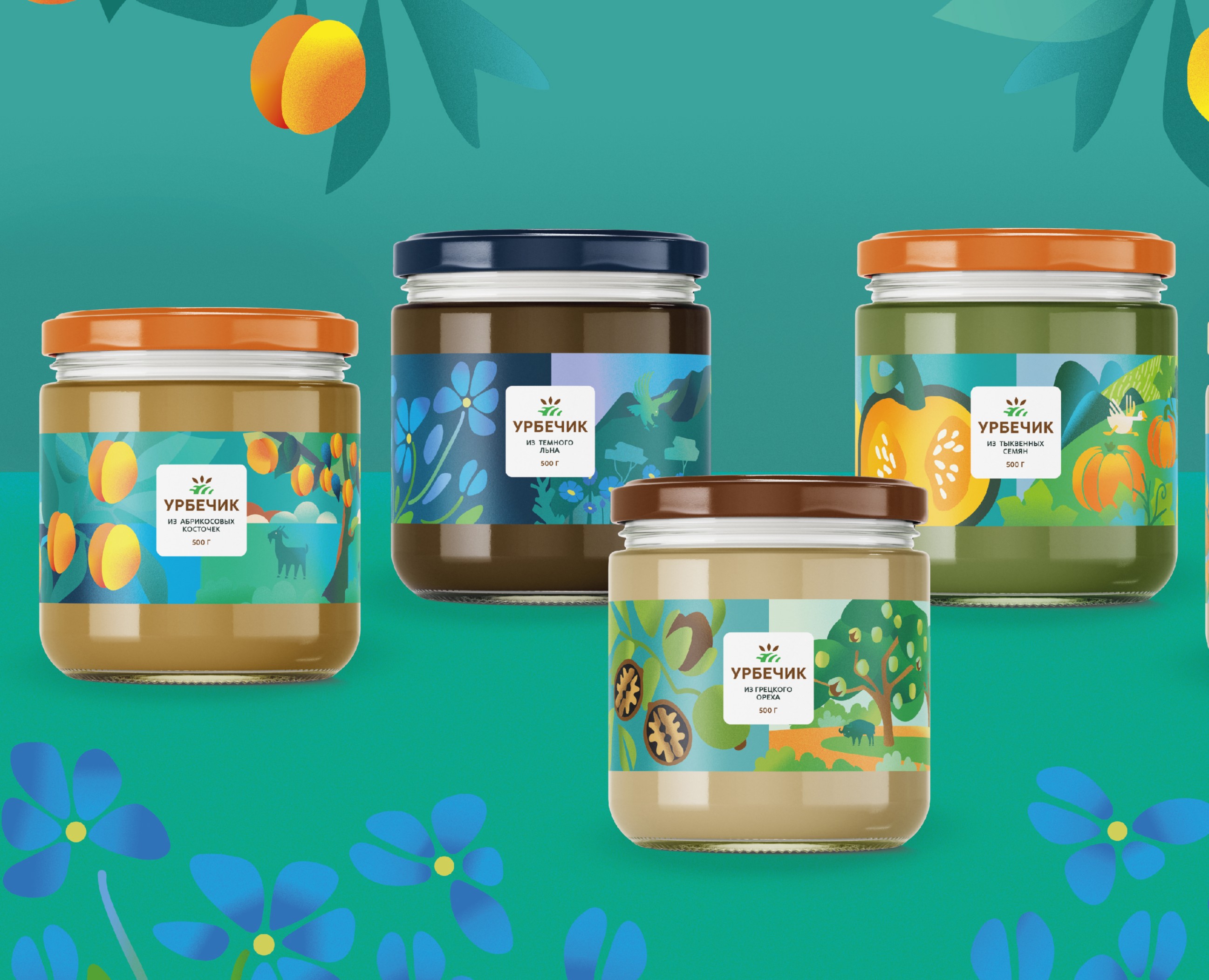 Серия упаковок для бренда «Урбечик» — Брендинг на Dprofile