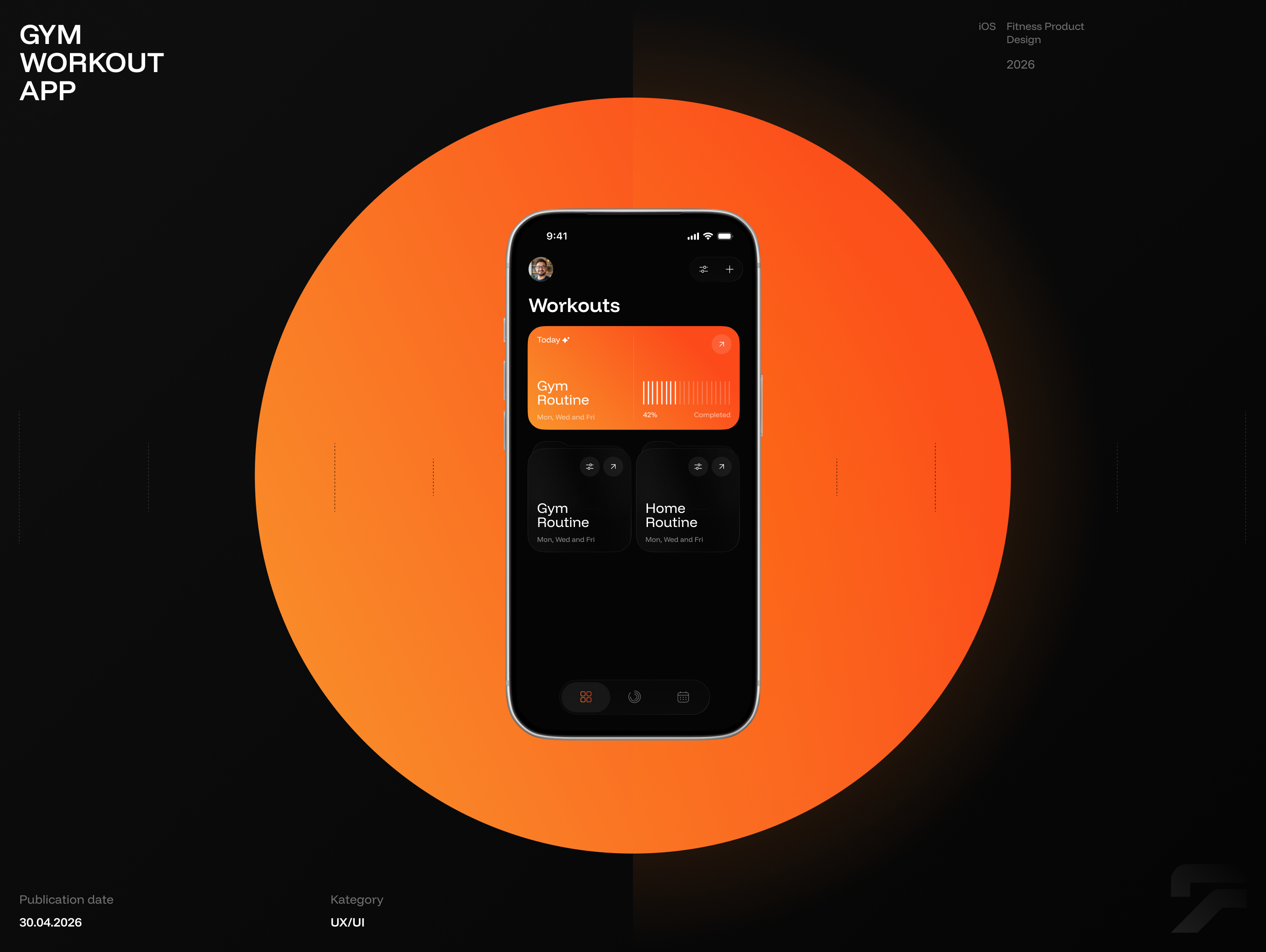 Gym Workout App — Изображение №1 — Интерфейсы на Dprofile