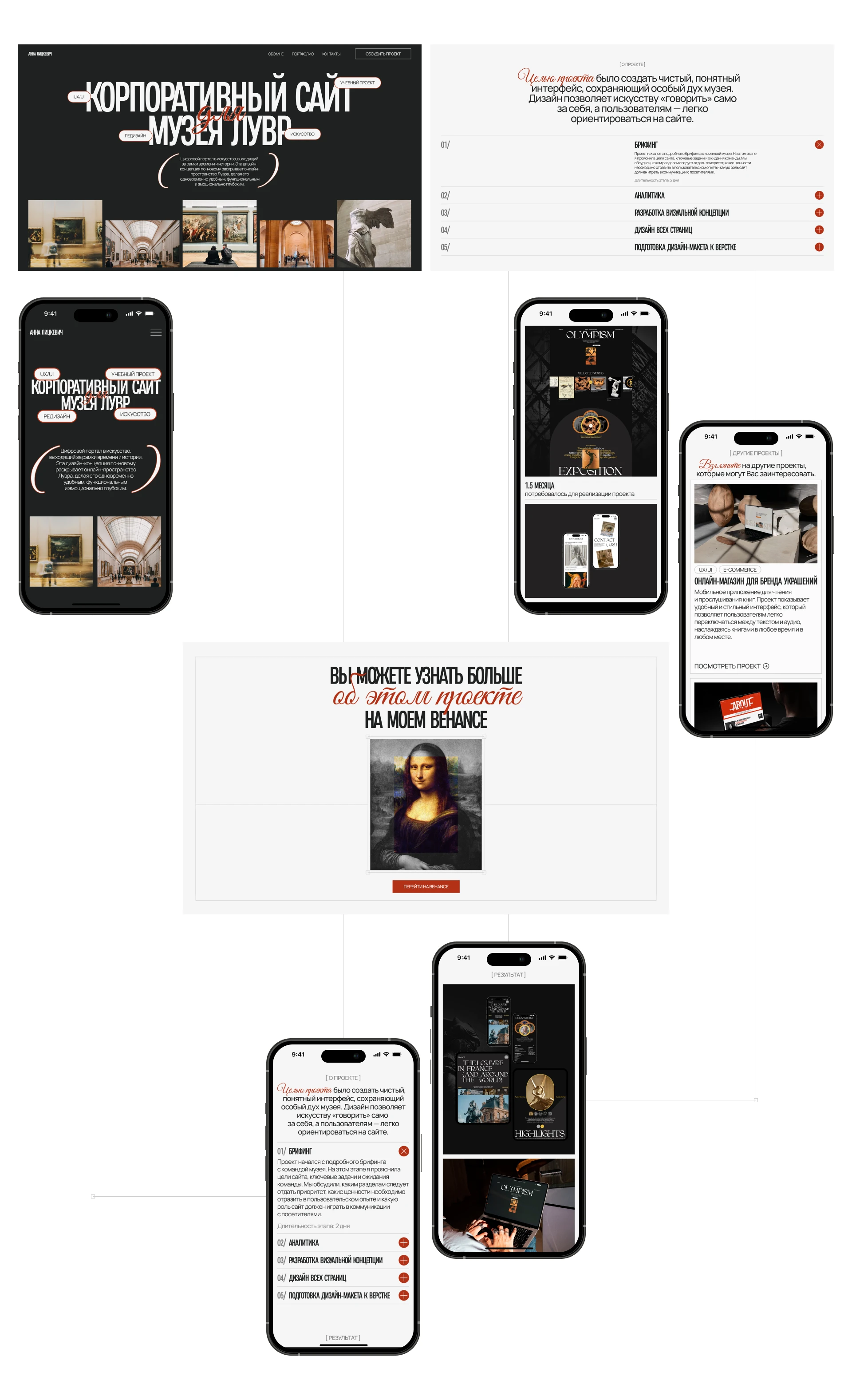 САЙТ-ПОРТФОЛИО | UX/UI — Изображение №10 — Интерфейсы на Dprofile