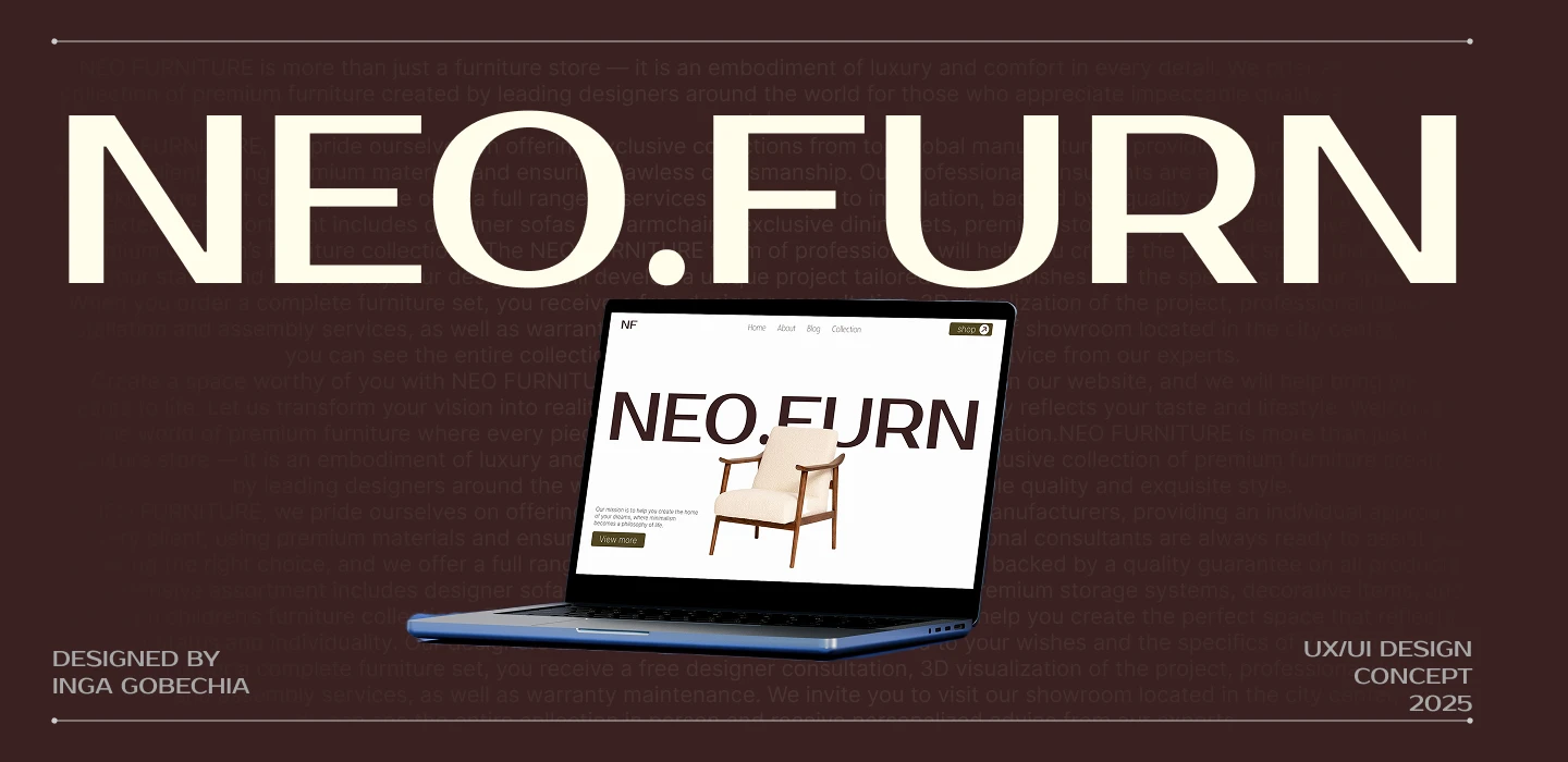 Концепт дизайна для интернет магазина// NEO.FURN — Изображение №1 — Интерфейсы на Dprofile