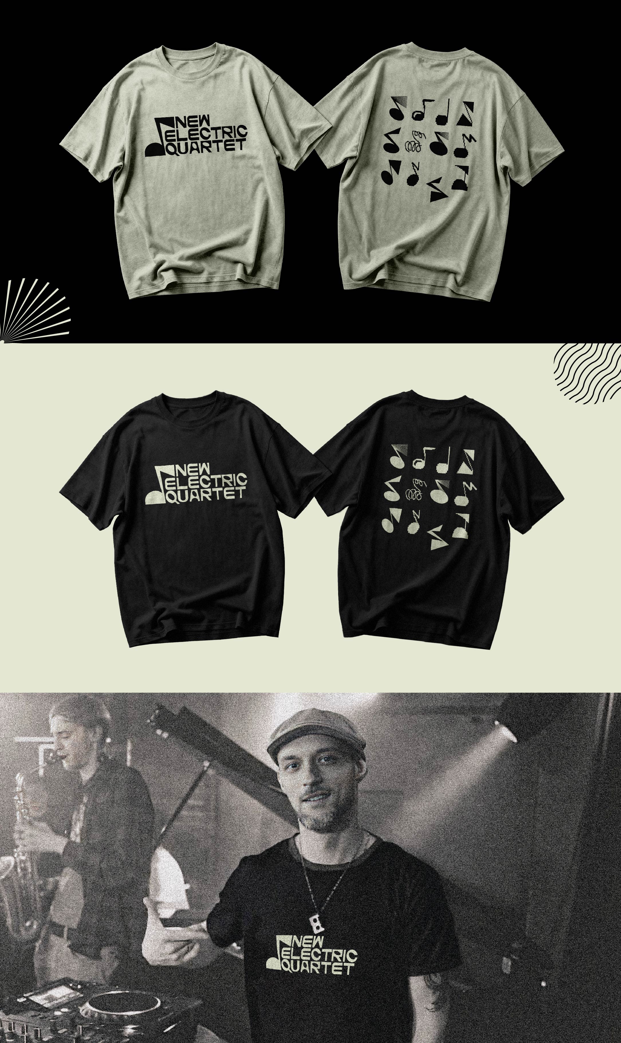 Графический комплекс для группы "New Electric Quartet" — Изображение №10 — Брендинг, Графика на Dprofile